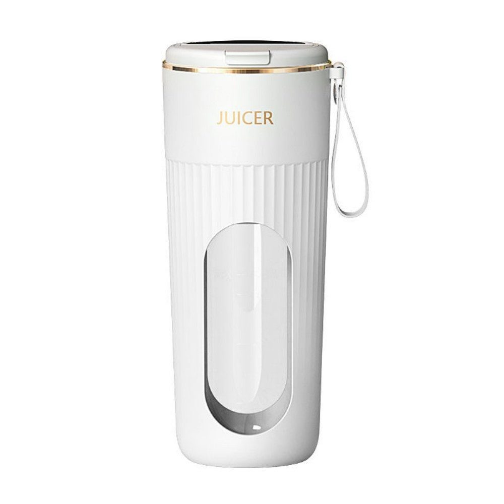 AURIVION Entsafter Tragbarer USB Mixer Entsafter 340ml, 14 Klingen, 1200mAh, 100 W, 14 Klingen, USB, 1200mAh, kompakt, leicht, wiederaufladbar