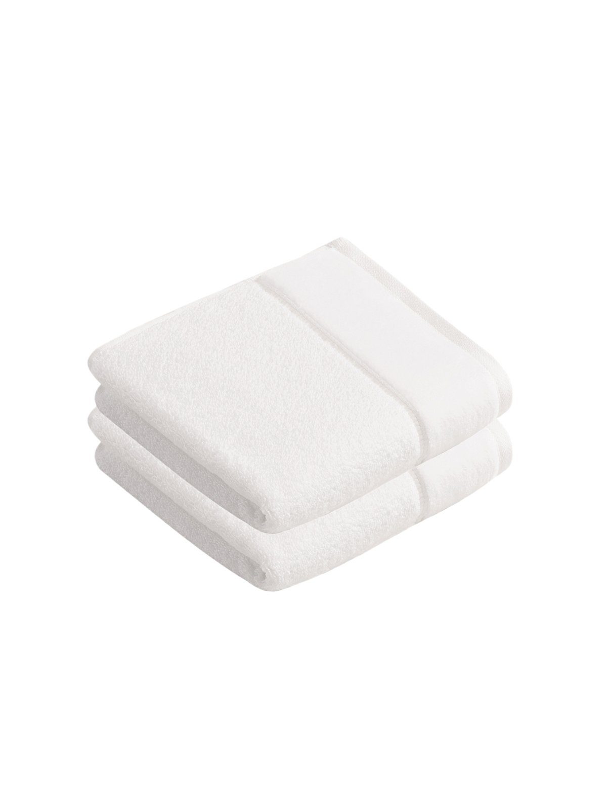 Vossen Handtücher Handtücher Collection Pure, Frottier (Packung, 2-St), Vegan