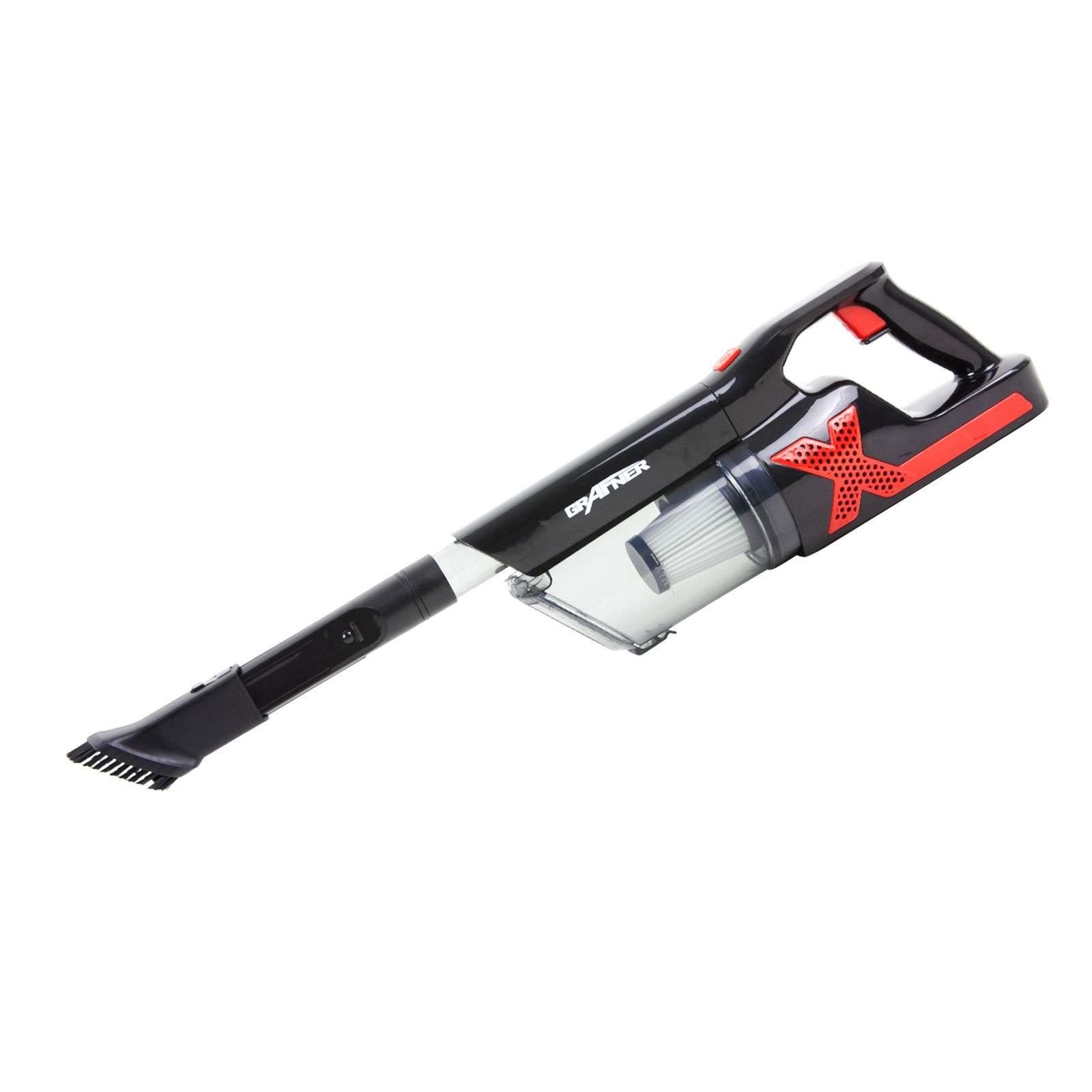 Grafner Akku-Handstaubsauger Handstaubsauger Akku-Zyklon mit HEPA-Filter AS10759, 120,00 W, beutellos, Geräuschpegel: 72 db, Filtersystem: Zyklon