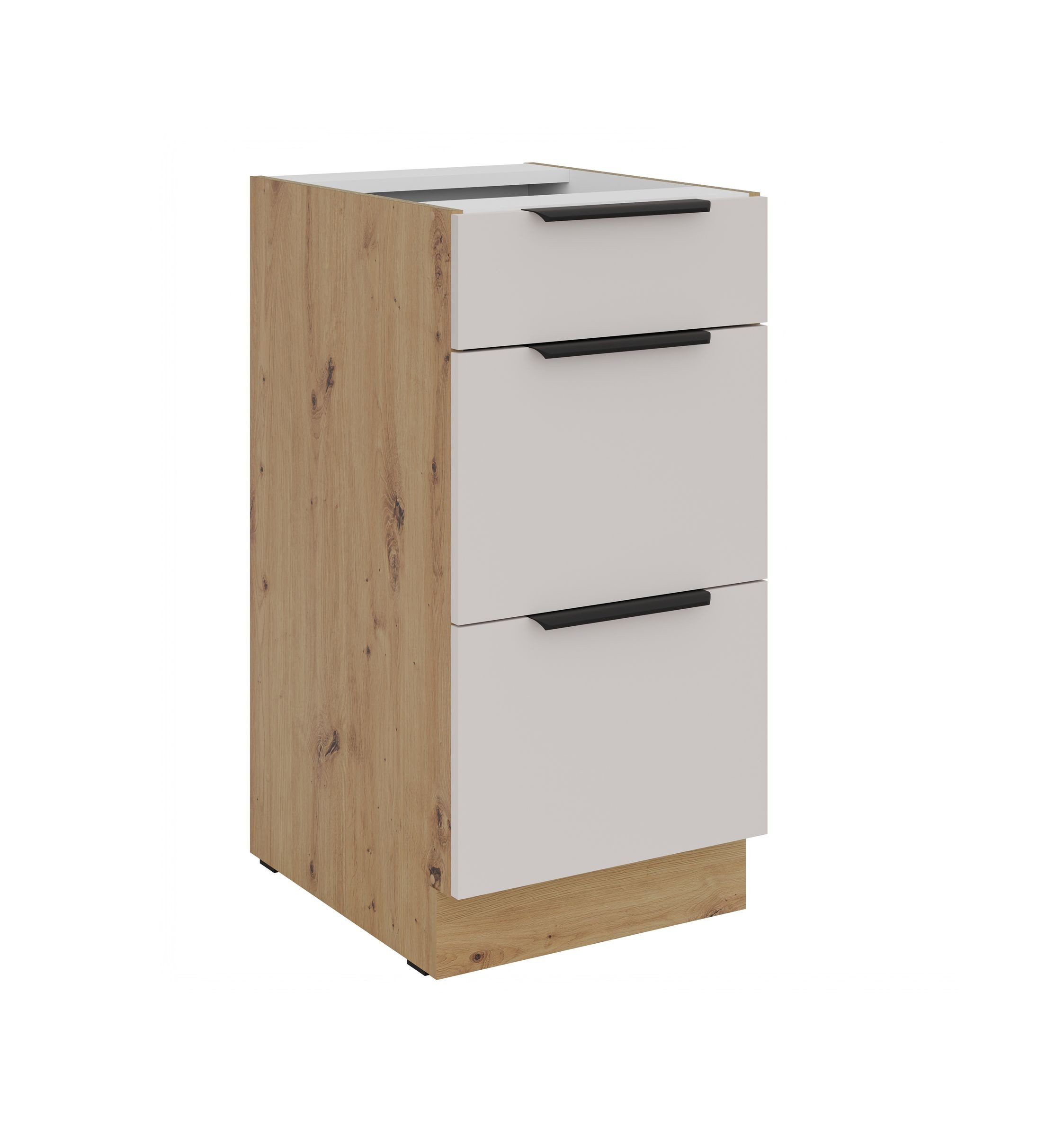 Küchen-Preisbombe Auszugsunterschrank 40 cm Küche SOLANO Kaschmir beige Vol günstig online kaufen