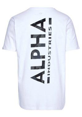 Alpha Industries Rundhalsshirt Back Tee Camo Print