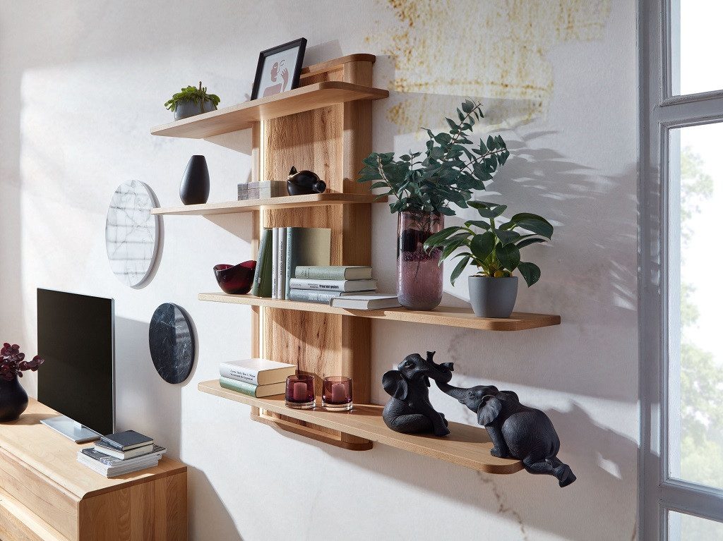 Main Möbel Wandregal Wandregal Regal 160x132cm Kernbuche Berlin