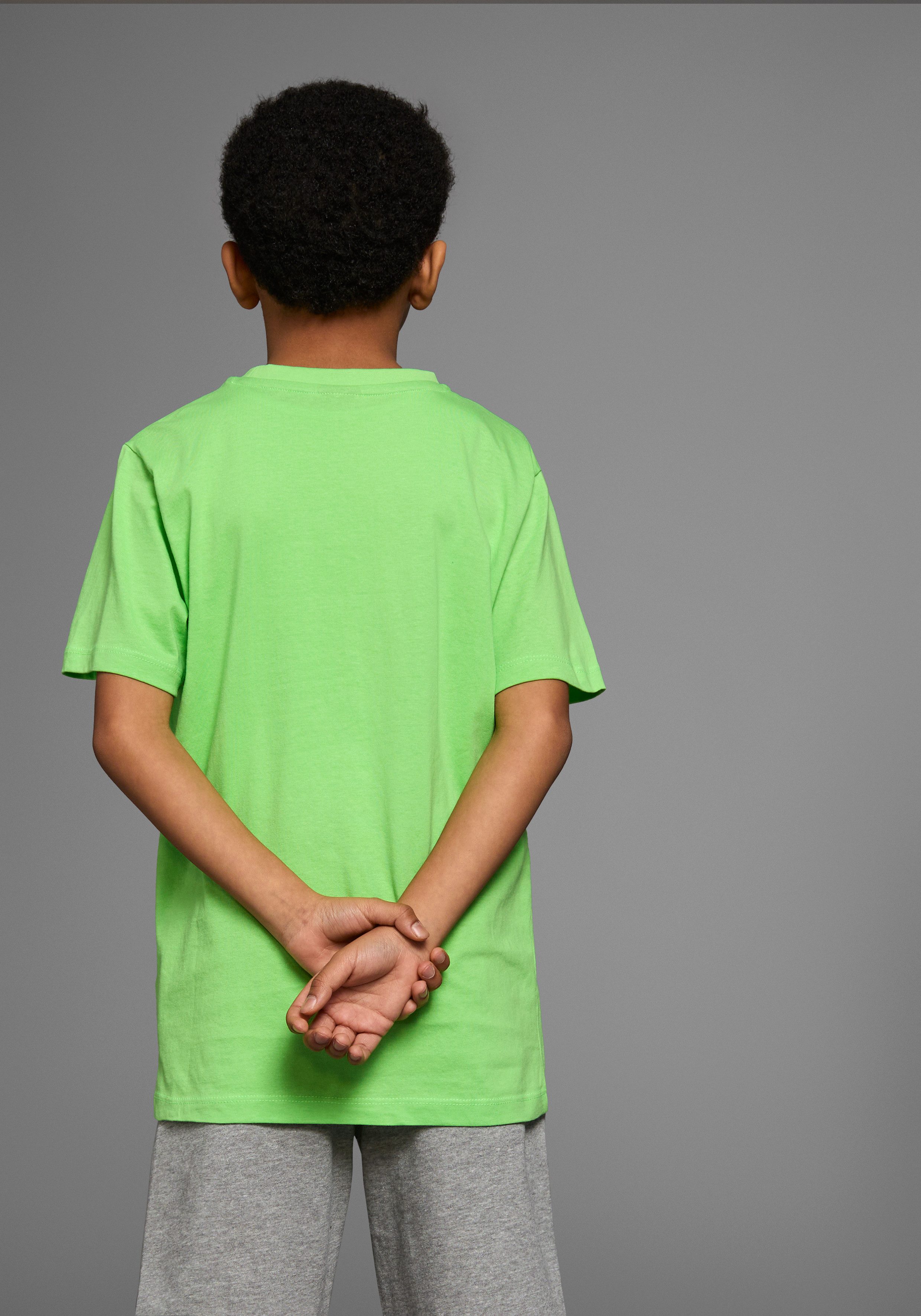 KIDSWORLD T-Shirt Mit Spruch: WOLLEN IST WIE MACHEN.... Kurzarm, Basic-Passform, bedruckt, Rundhalsausschnitt – Bild 2 von 5