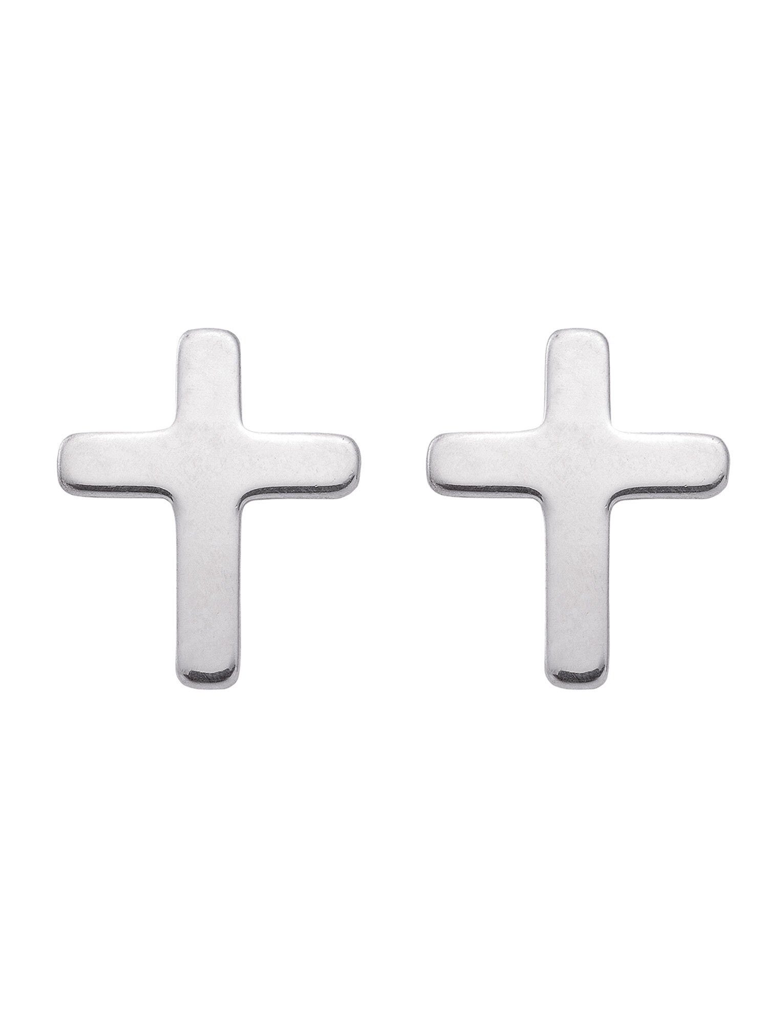 Adelia´s Paar Ohrhänger 925 Silber Kreuz, Ohrstecker für Silberschmuck & Herren Damen Ohrringe