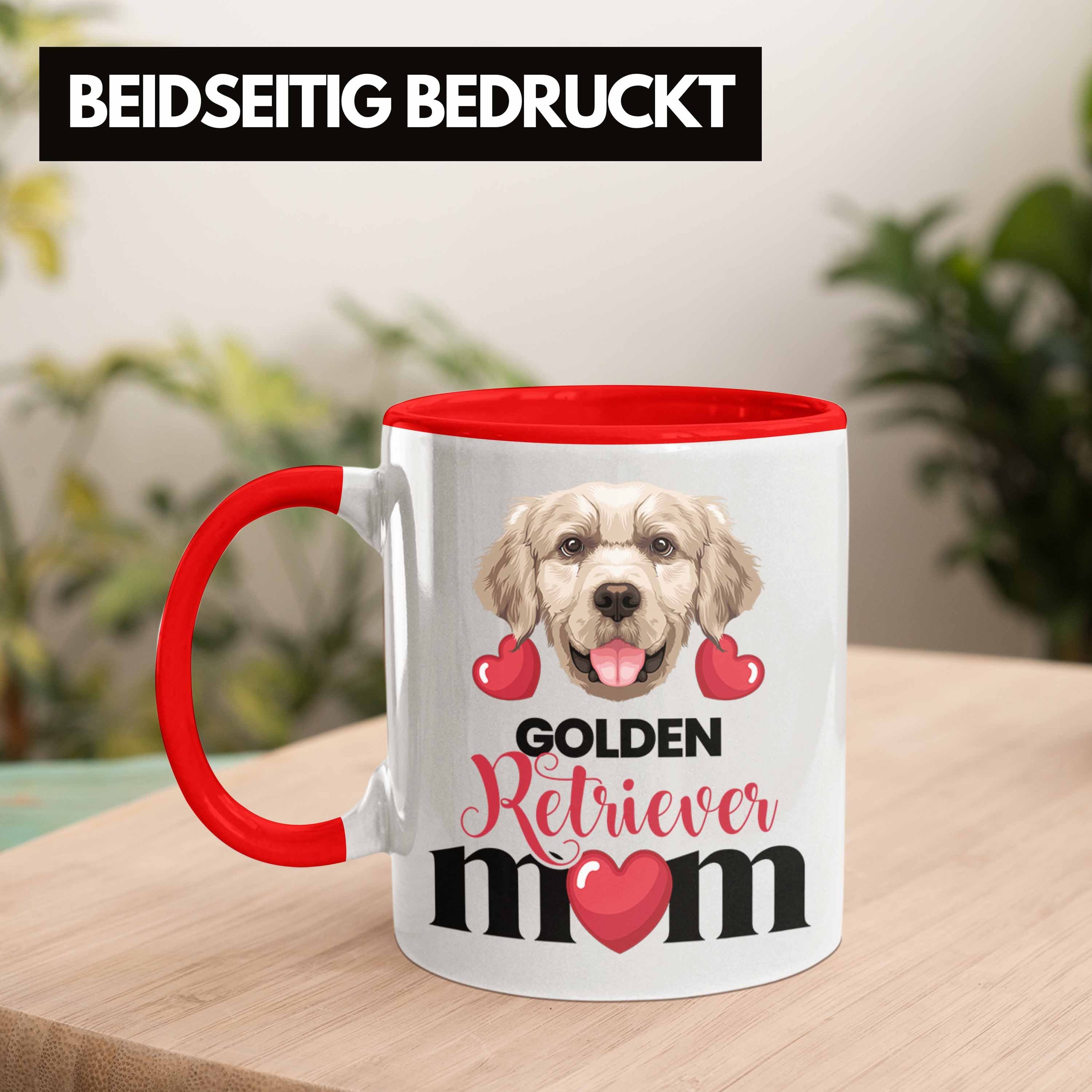 Gesc Golden Retriever Mom Lustiger Geschenk Rot Tasse Spruch Mama Tasse Besitzer Trendation