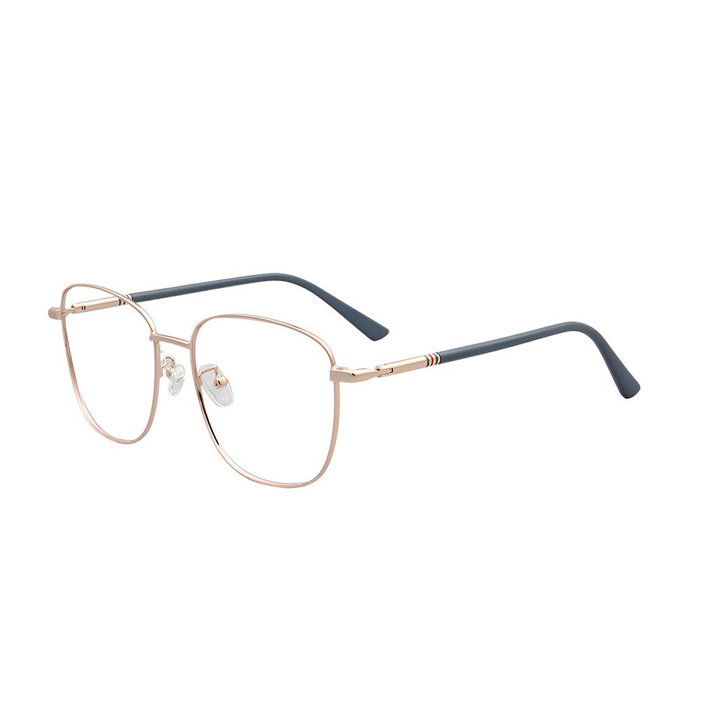 PACIEA Lesebrille Damen Herren Anti Blaulicht Oversized Metall Anti-Müdigkeit