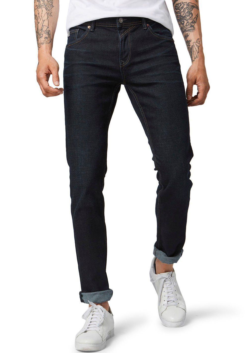 TOM TAILOR Denim Straight-Jeans AEDAN dark blue