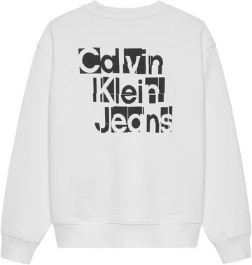 Calvin Klein Jeans Sweatshirt PLACED INST. GRID CREWNECK für Kinder bis 16 Jahre