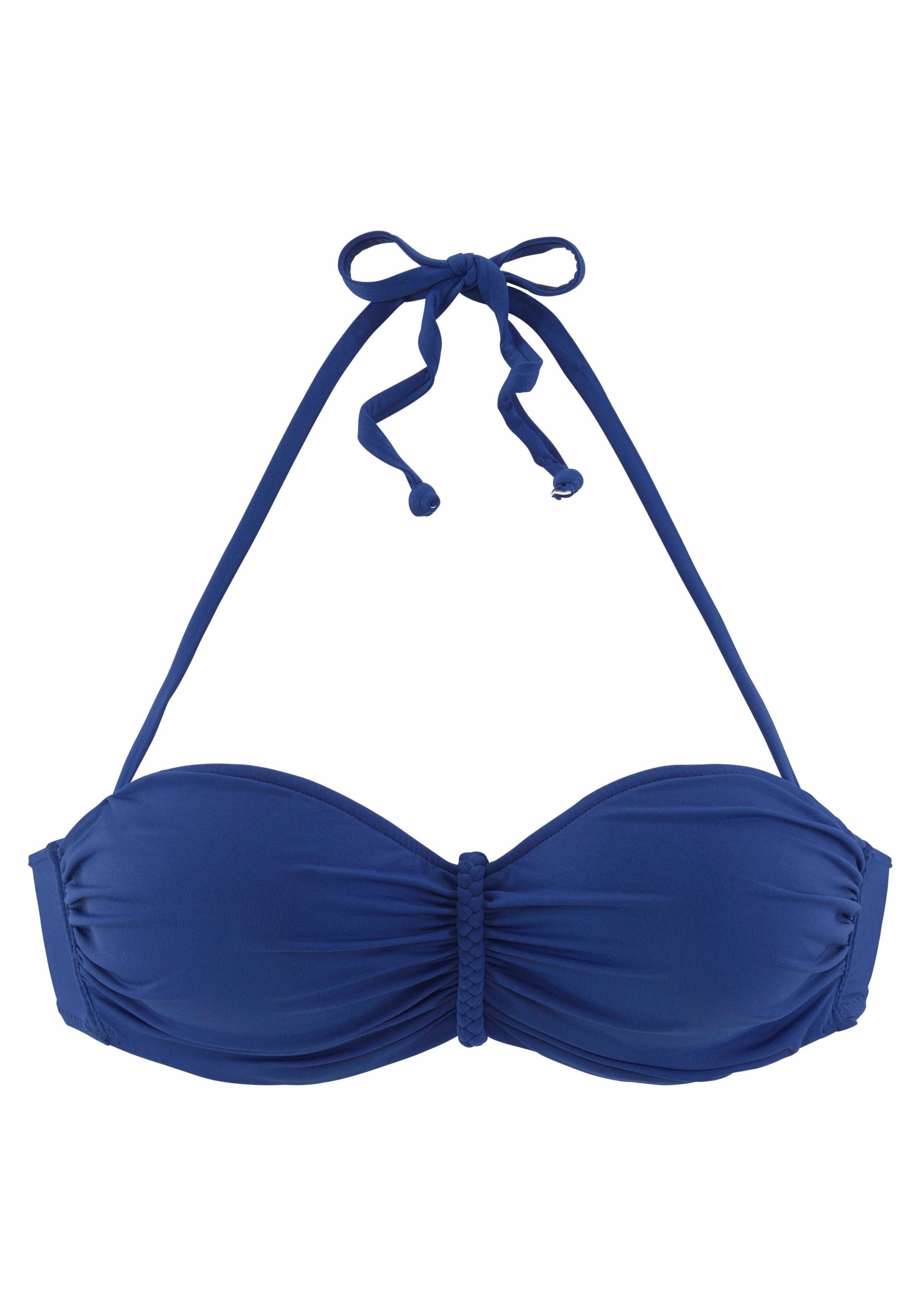 Buffalo Bügel-Bandeau-Bikini-Top Happy, mit geflochtenem Detail günstig online kaufen