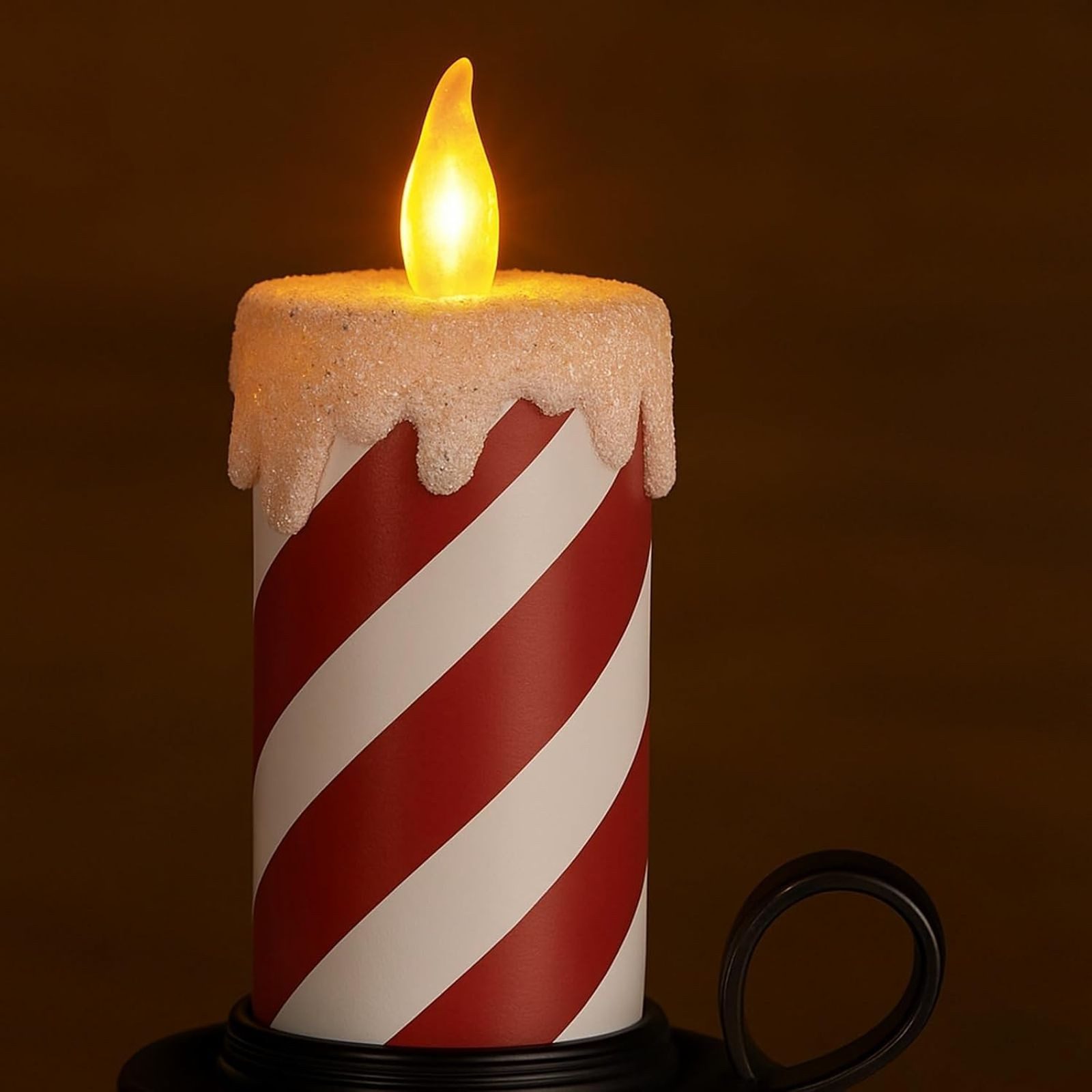 Koopman Dekofigur 9x LED Zuckerstange beleuchtet 30 cm Flackereffekt Dekoke günstig online kaufen