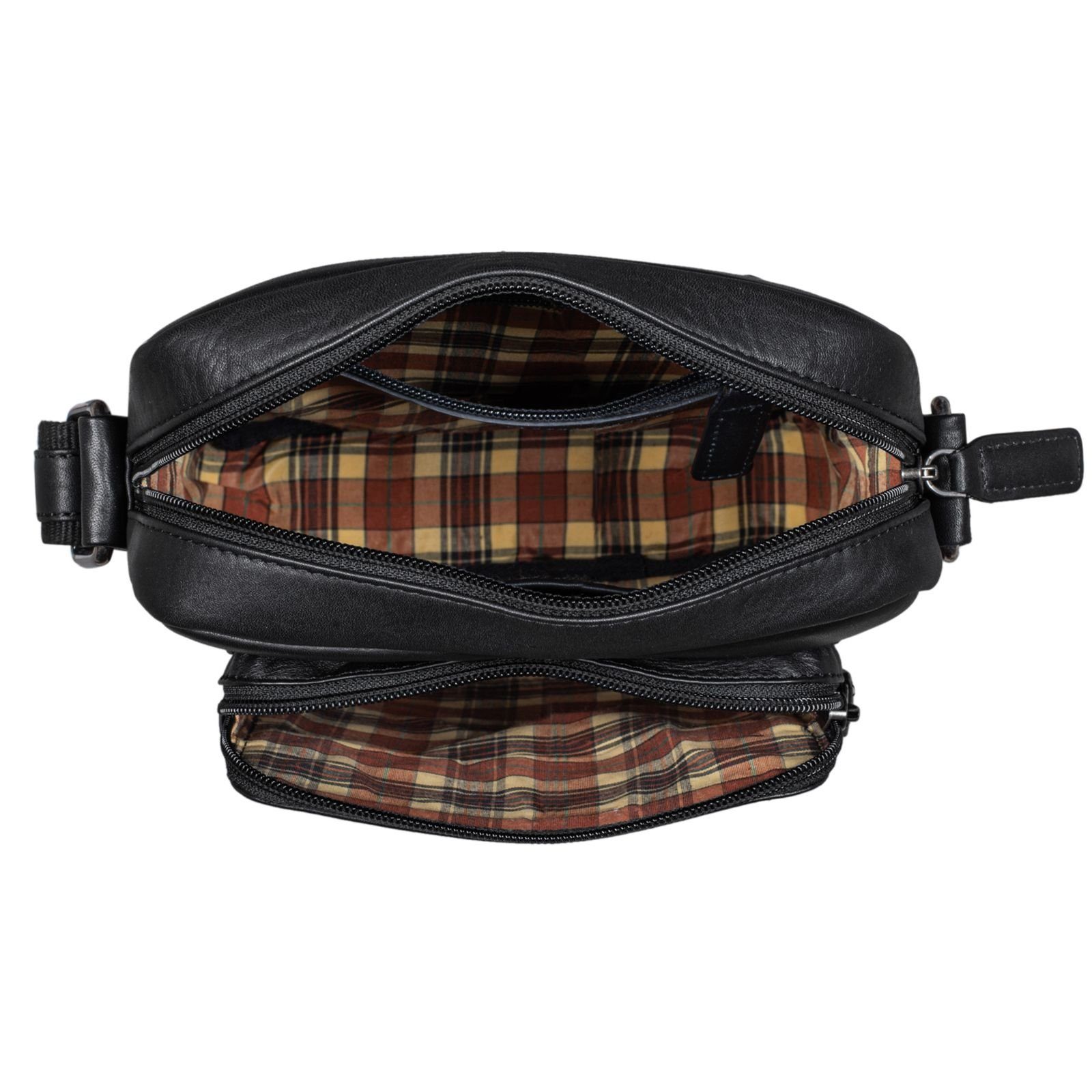 STILORD Schultertasche "Vittorio" Moderne Vintage Herrentasche zum Umhängen klein Echtleder