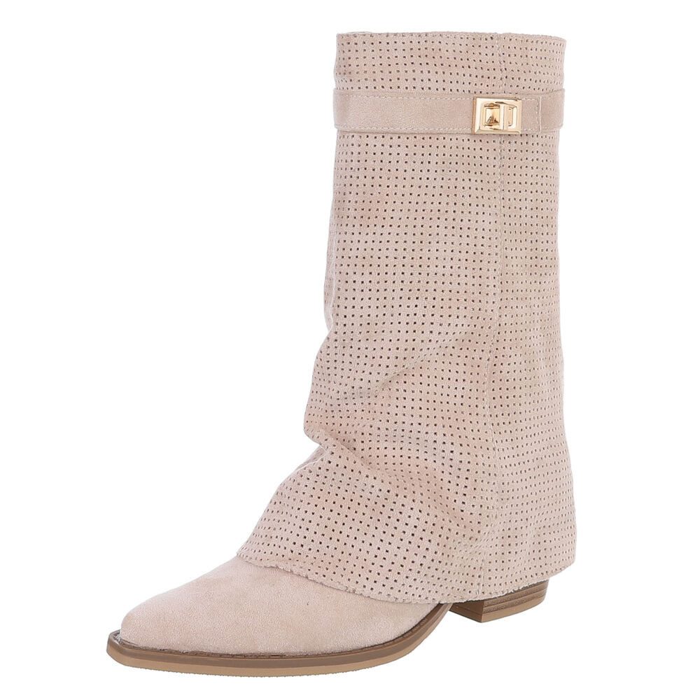 Ital-Design Eleganter perforierter Boot mit Riegelverschluss für Damen West günstig online kaufen