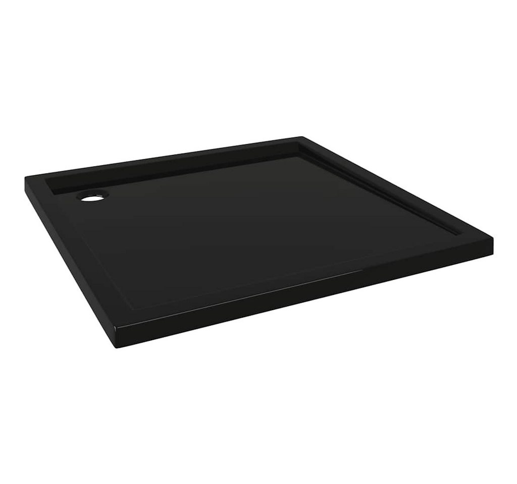 vidaXL Duschwanne Duschtasse ABS Quadratisch Schwarz 80x80 cm