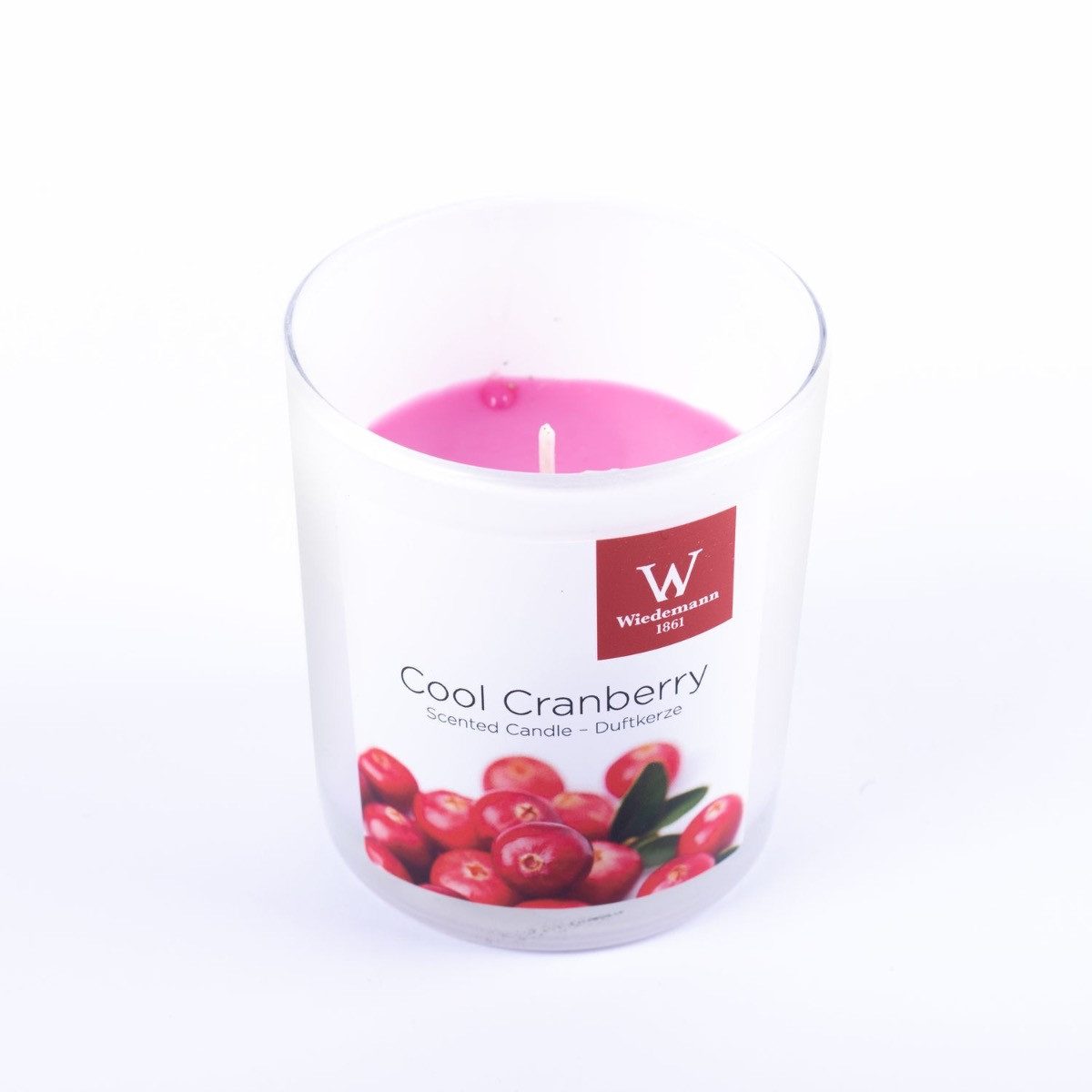 INNA-Glas Duftkerze ASTRID im Glas, Cool Cranberry, pink, 7,9 cm, Ø7,1 cm, 28h
