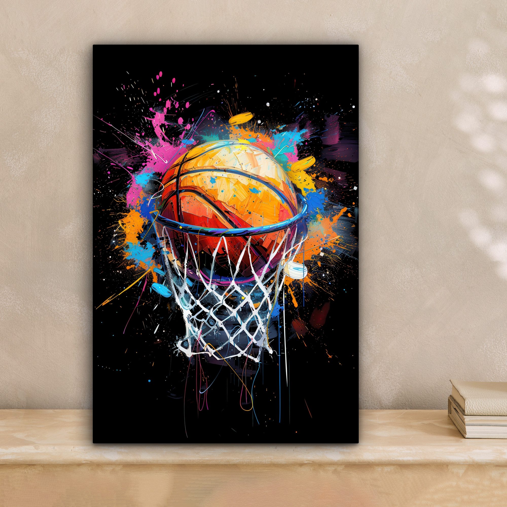 OneMillionCanvasses® Leinwandbild Graffiti - Sport - Basketball, Fotodruck günstig online kaufen