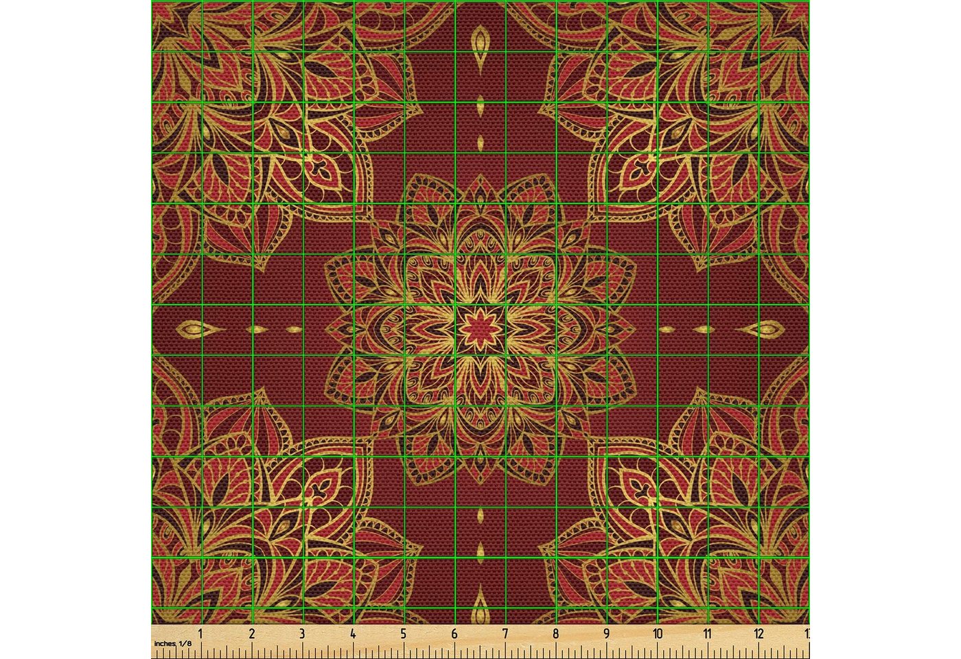 Thumbnail - Abakuhaus Stoff Schön Gewebten Stoff für Polster und Wohnaccessoires, Mandala Inspiration