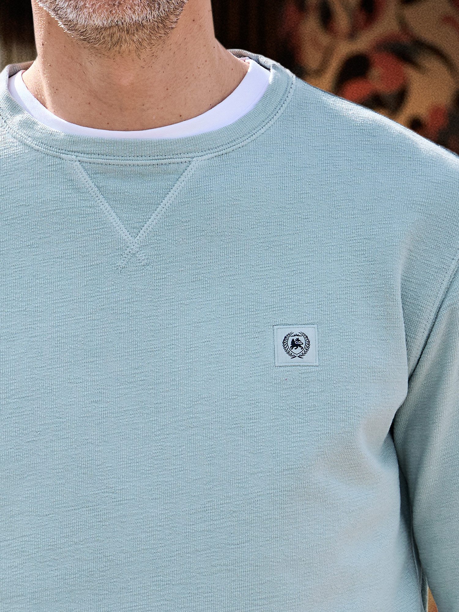 LERROS Sweatshirt "LERROS Unifarbener Sweattroyer für Herren" günstig online kaufen