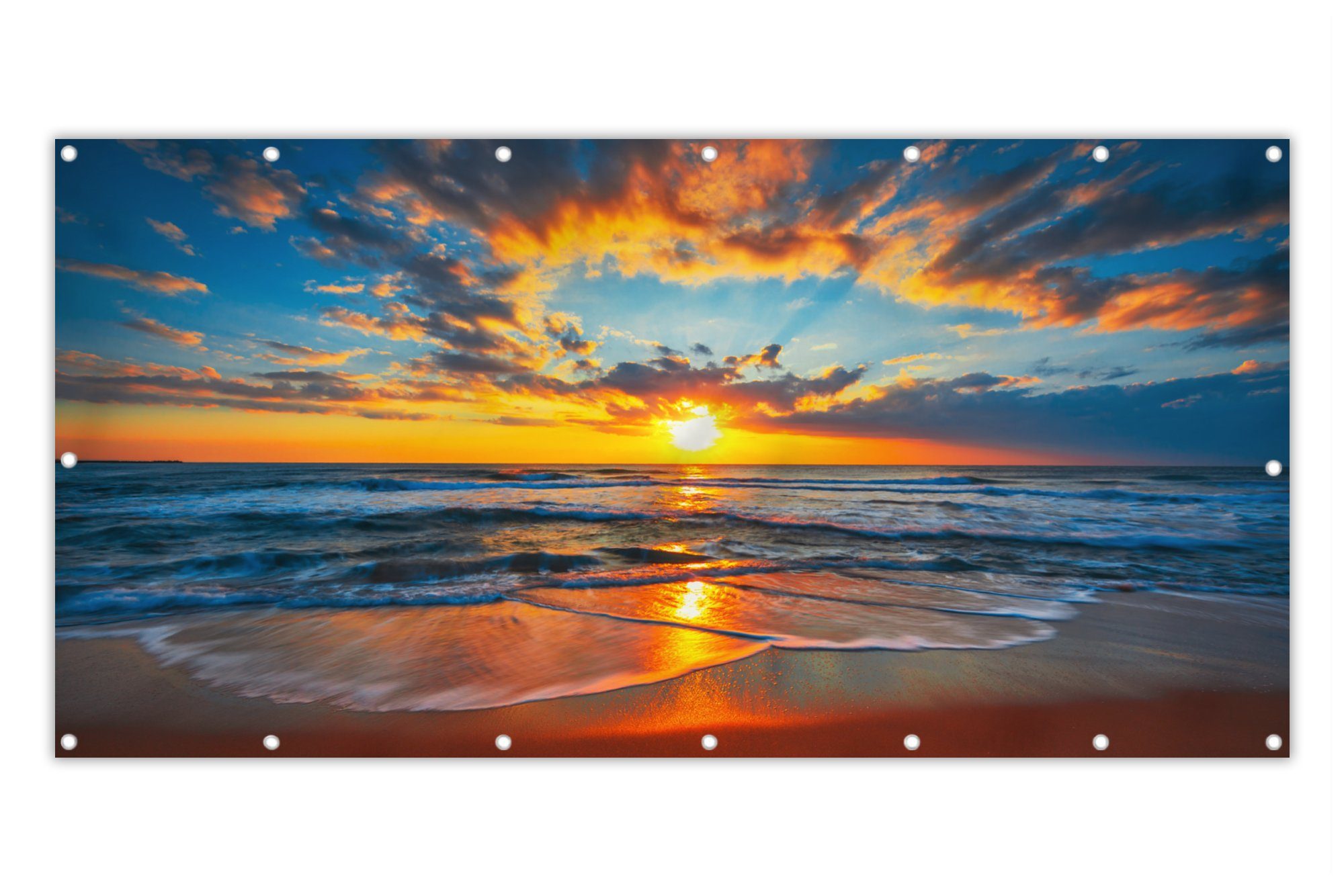 MuchoWow Balkonsichtschutz Meer - Sonnenuntergang - günstig online kaufen