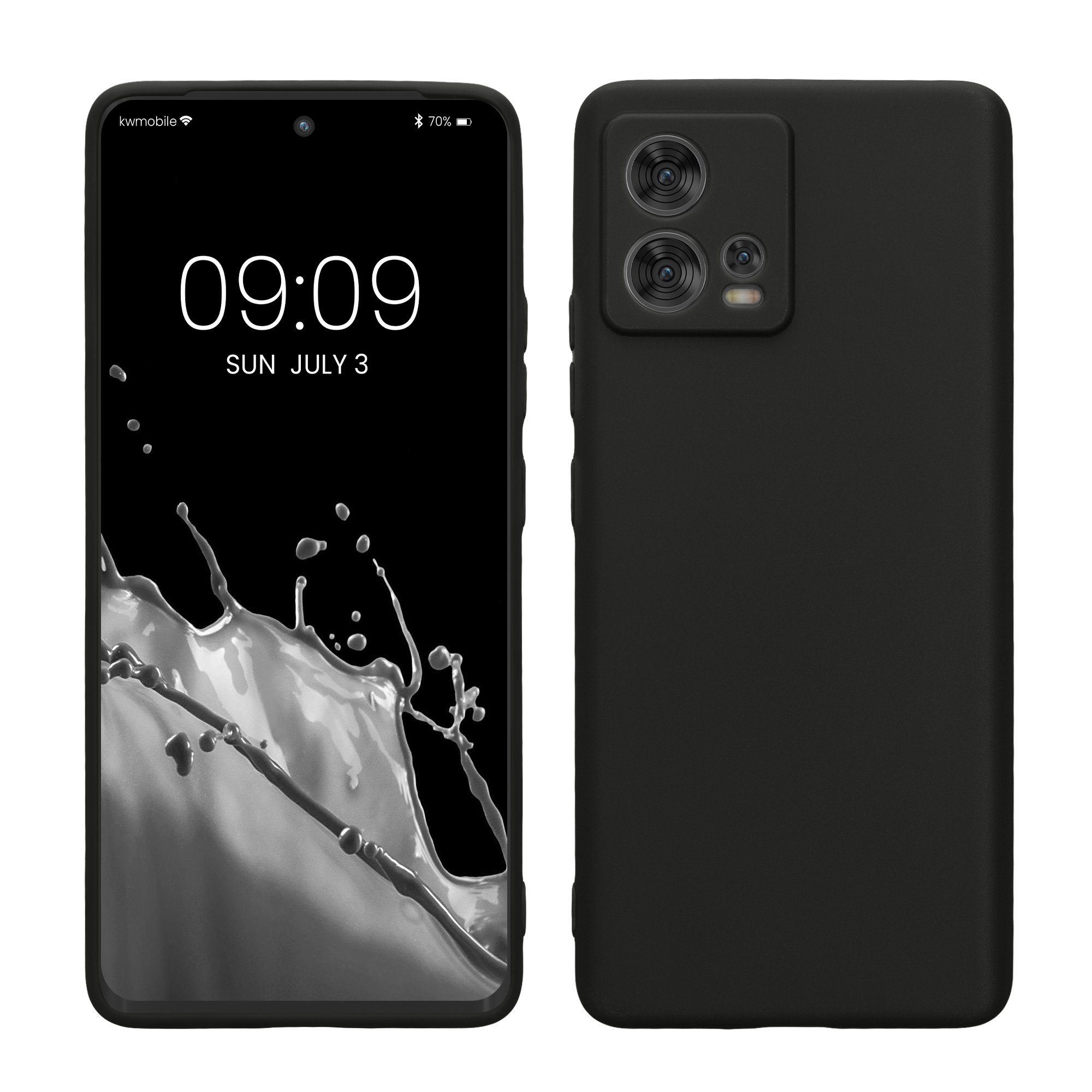 kwmobile Handyhülle Handyhülle für Motorola Edge 30 Fusion Hülle, Weiches Handy Silikon Case - Schutzhülle Cover