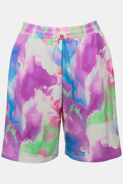 Studio Untold Jeansshorts Sweat-Bermuda Wide Legs Colorprint Elastikbund
