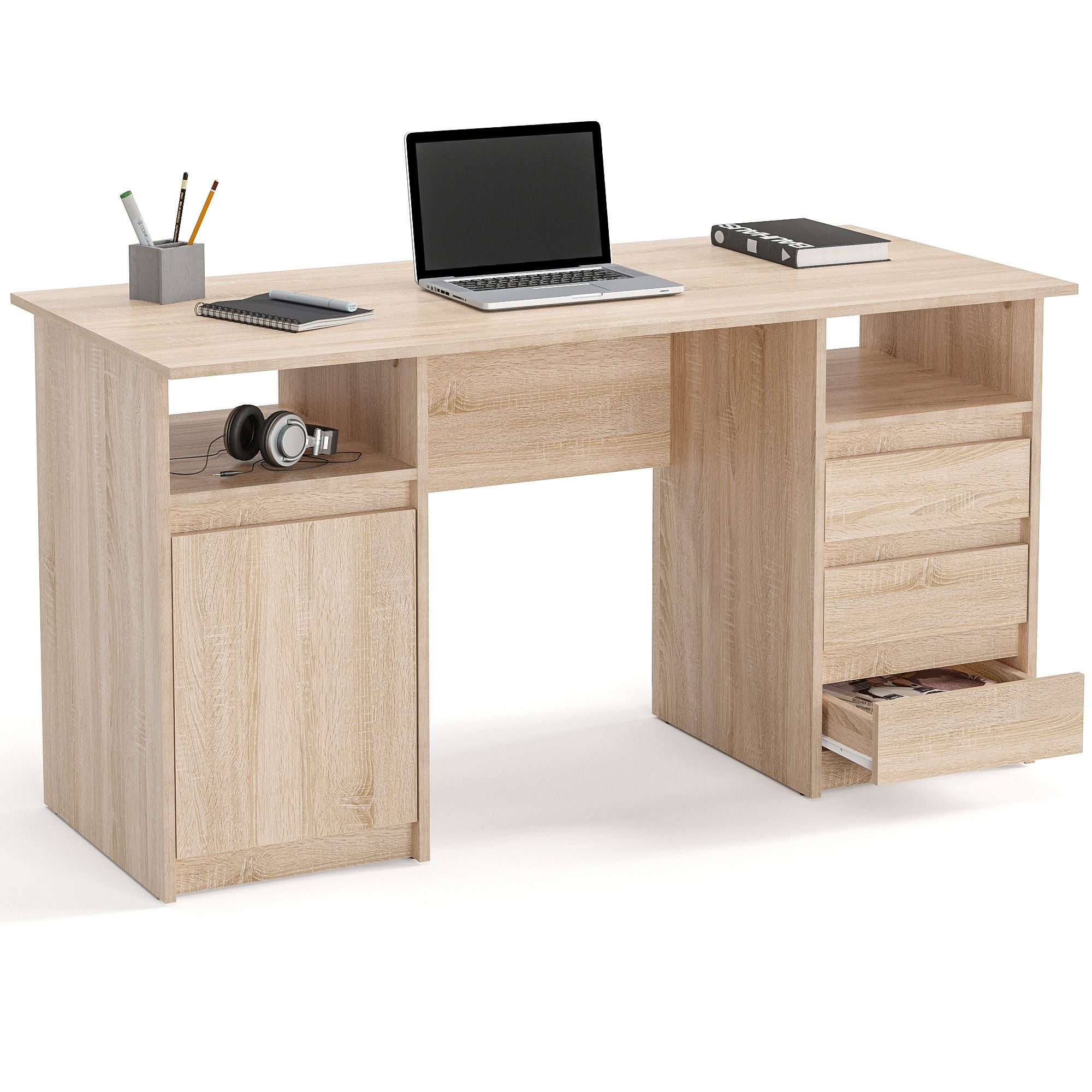 KOMTO Schreibtisch Oslo 145 Schreibtisch mit günstig online kaufen