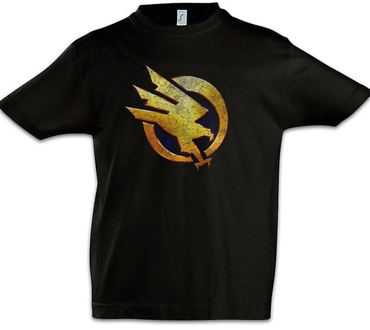 Print-Shirt Global Defense Initiative I Kinder T-Shirt Command Logo Symbol Sign
