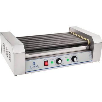 Royal Catering Elektrogrill Hot Dog Grill Hot Dog Gerät Würstchengrill Teflon 7 Rollen 1400 W 12, 1400 W