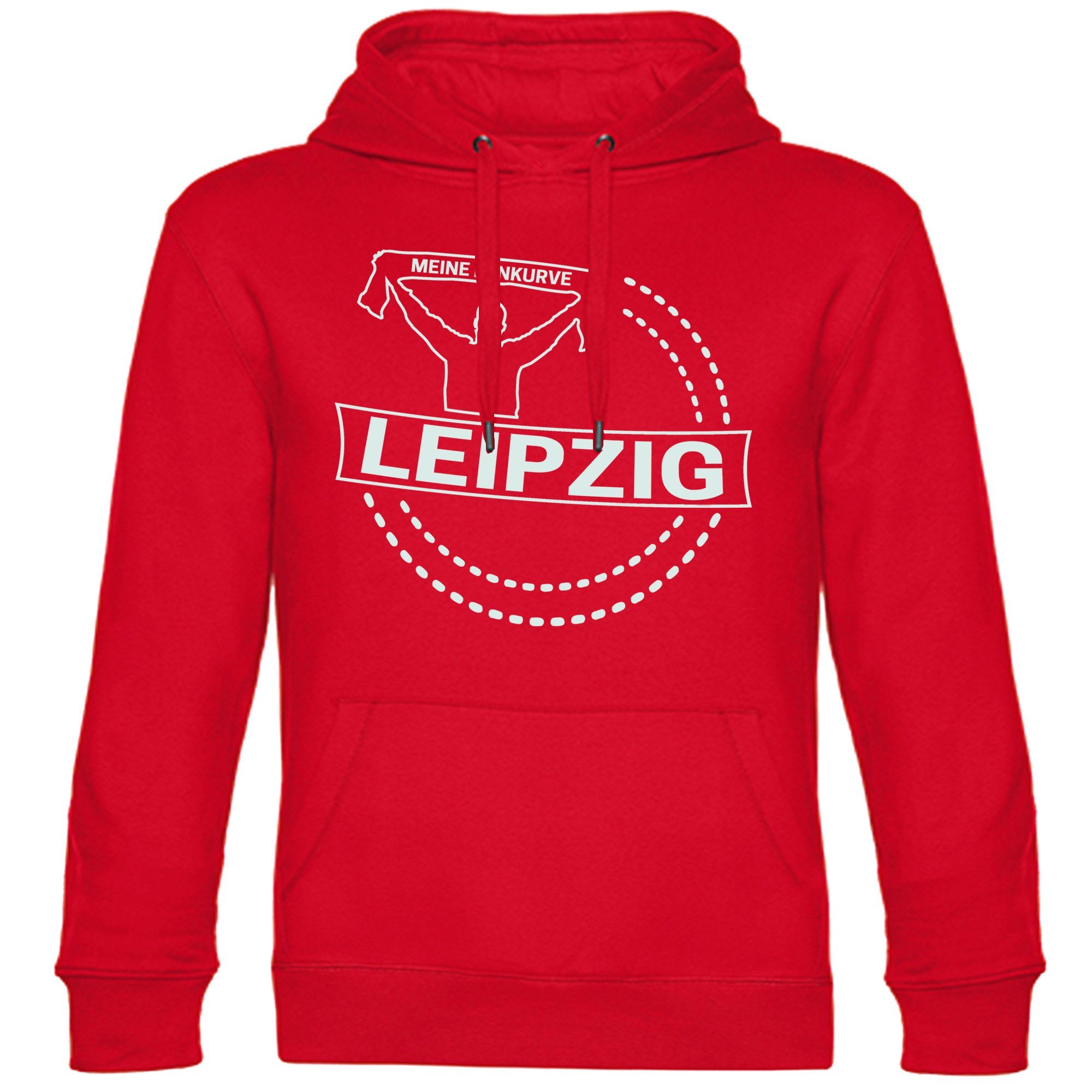 multifanshop Kapuzensweatshirt Leipzig - Meine Fankurve - Pullover