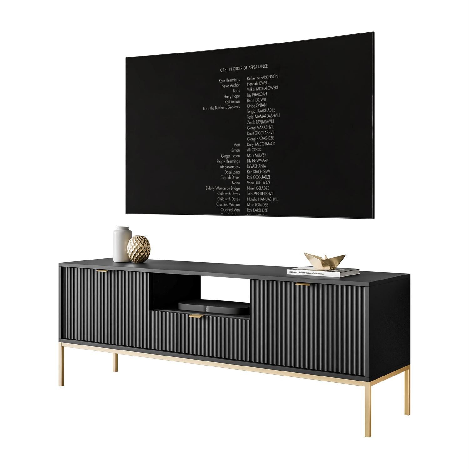 Lookway TV-Schrank für Fernseher CORTADO GOLD RTV154 Breite 154 cm