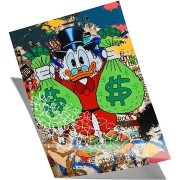 Mister-Kreativ XXL-Wandbild Dago Money Bag - Premium Wandbild, Viele Größen + Materialien, Poster + Leinwand + Acrylglas