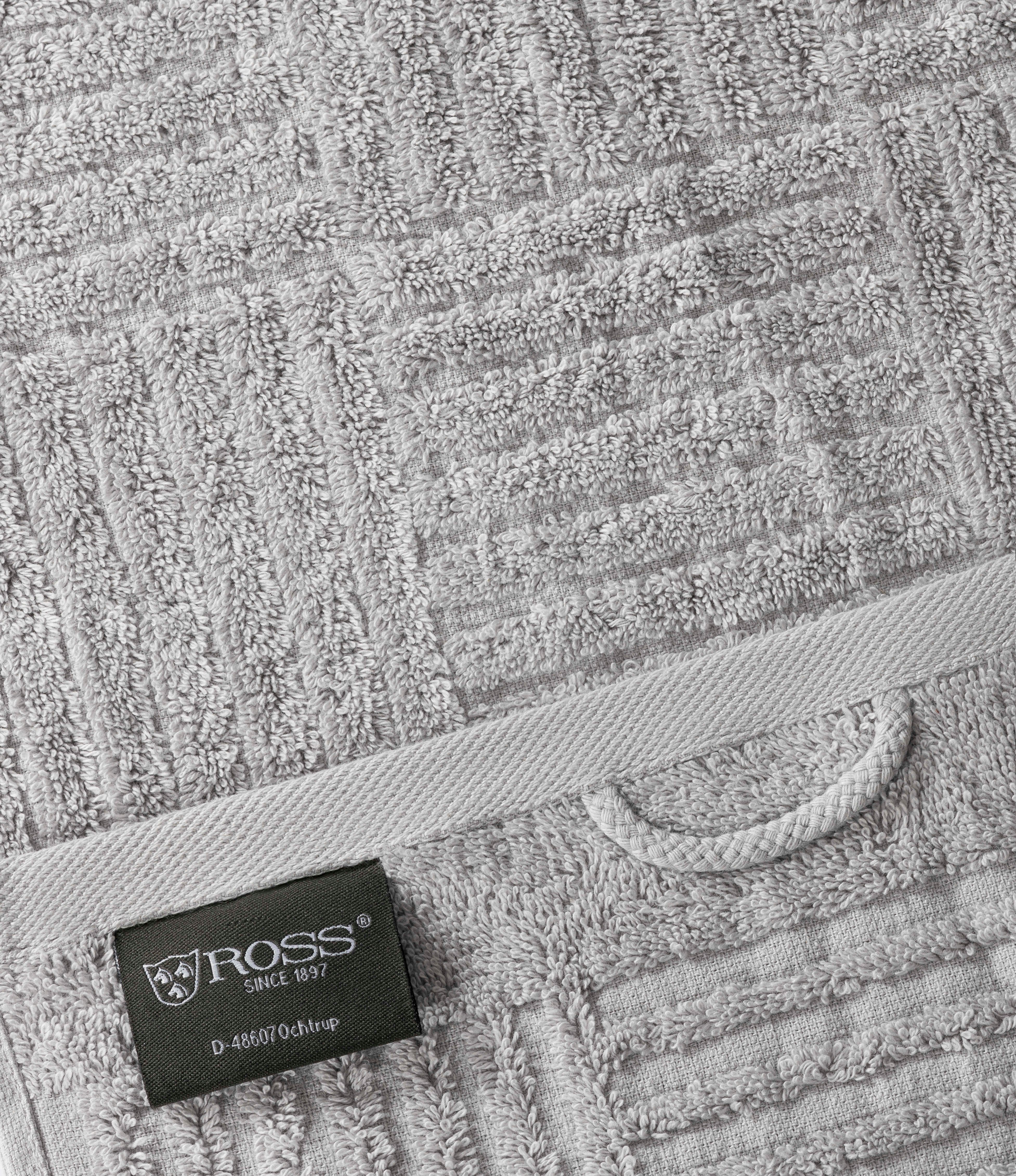 ROSS Handtücher CARRE, Frottier (Packung, 2-St), 100% Baumwolle, Rippenstru günstig online kaufen