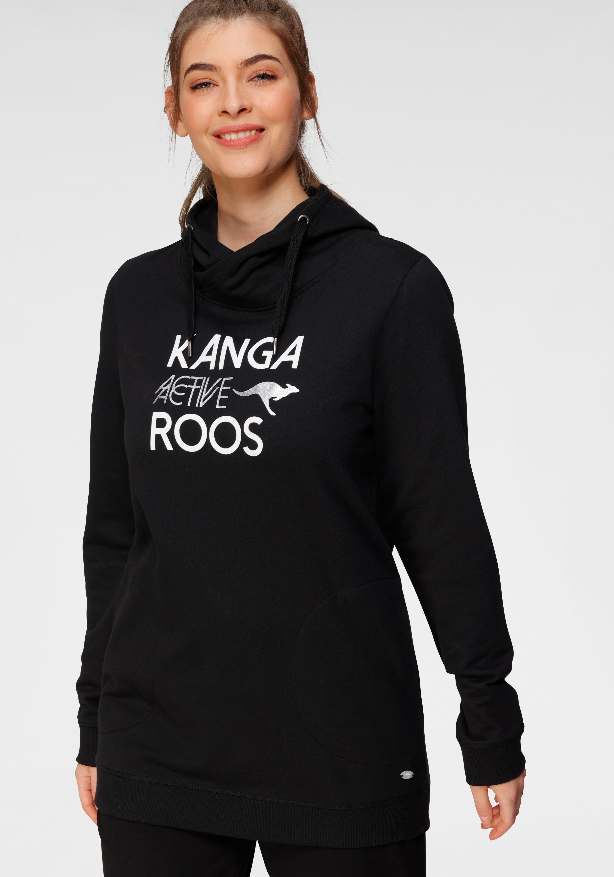 Sonderangebotszeitraum KangaROOS Sweatshirt Große Größen schwarz