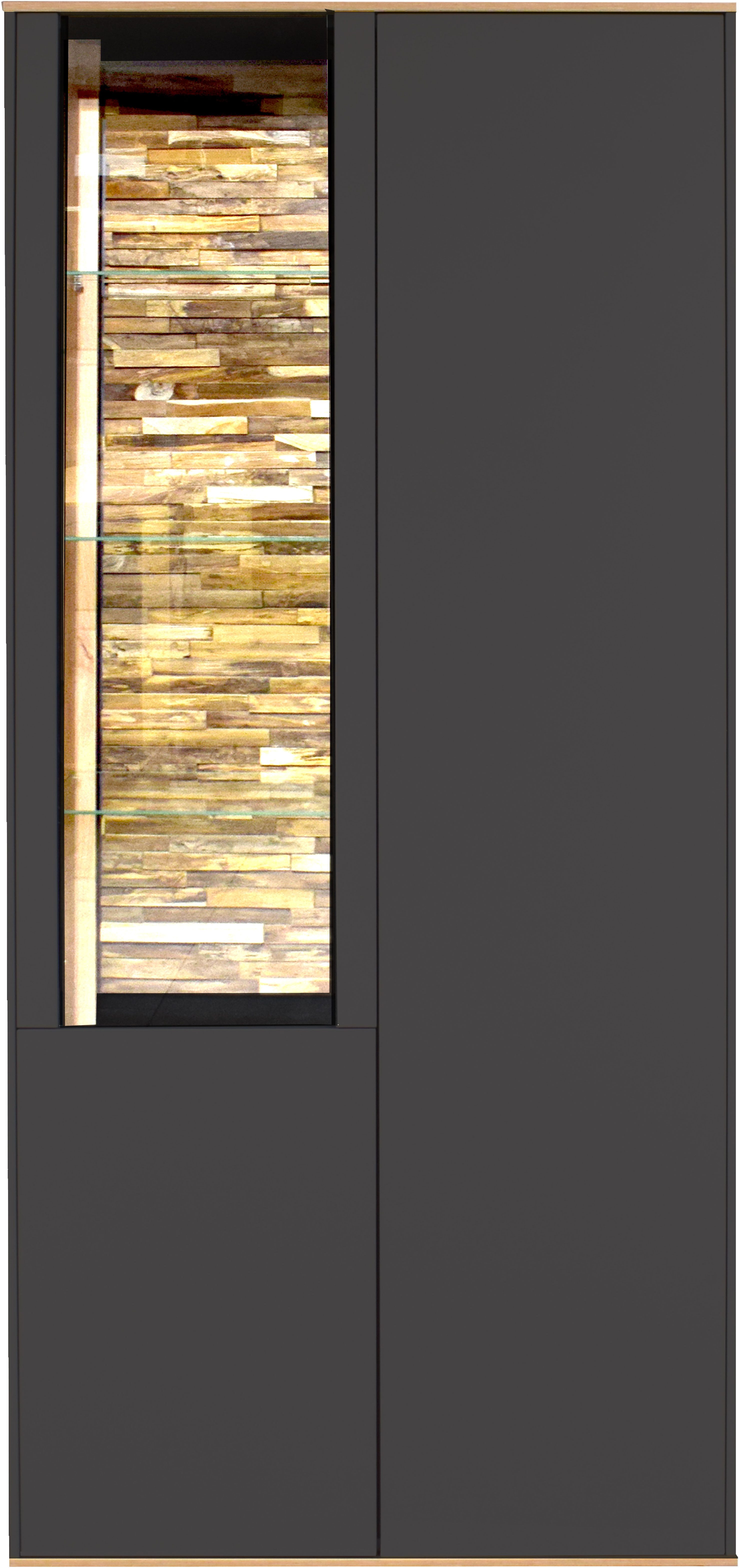 Mäusbacher Vitrine Faro Faro Vitrinenschrank B 81 cm, inkl. Beleuchtung, Push to open Funktion