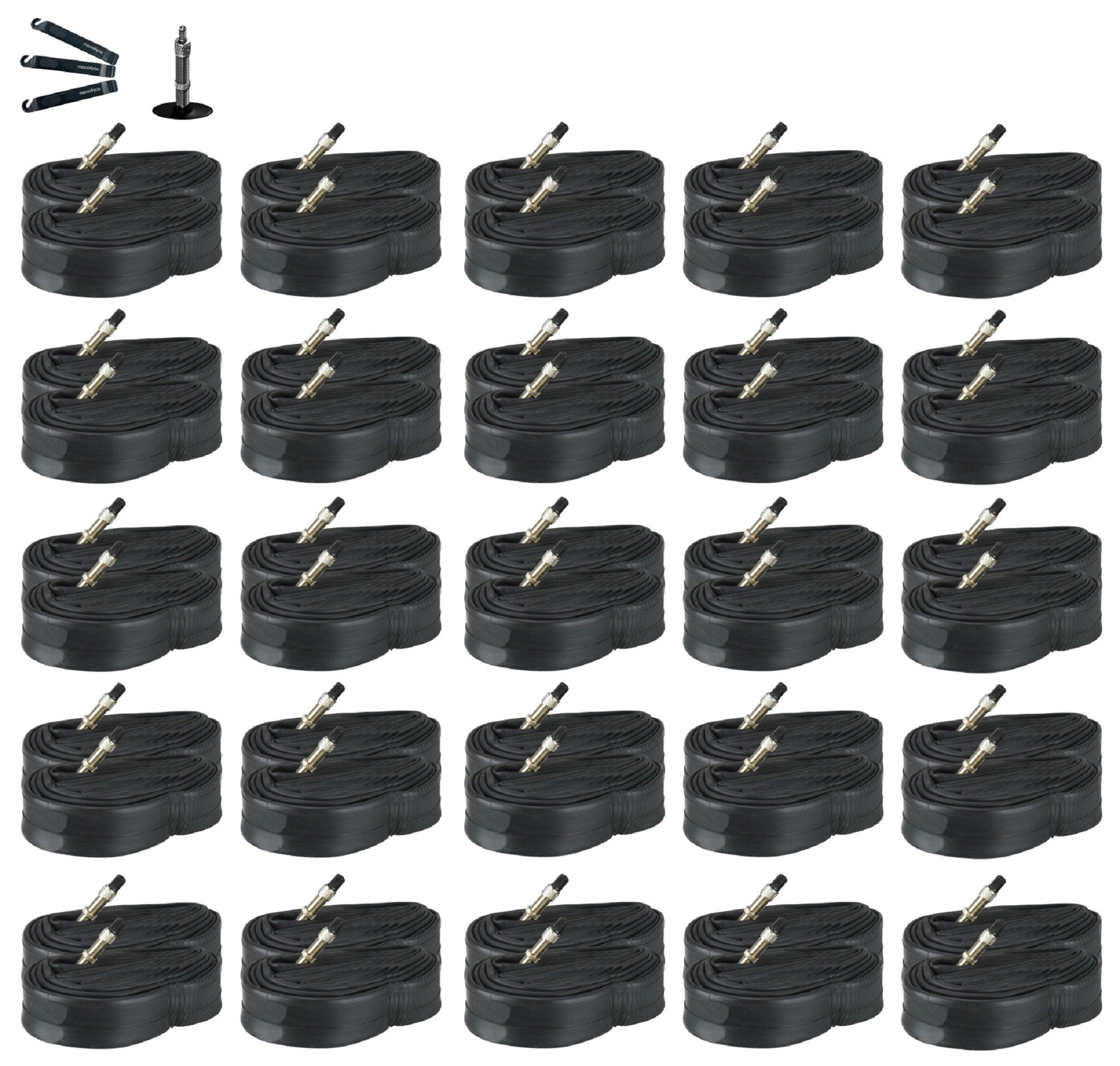 Fahrradschlauch 50 x Fahrradschlauch DV 26" 40/62 - 559 (1,5 - 2,4) inkl. Reifenheber