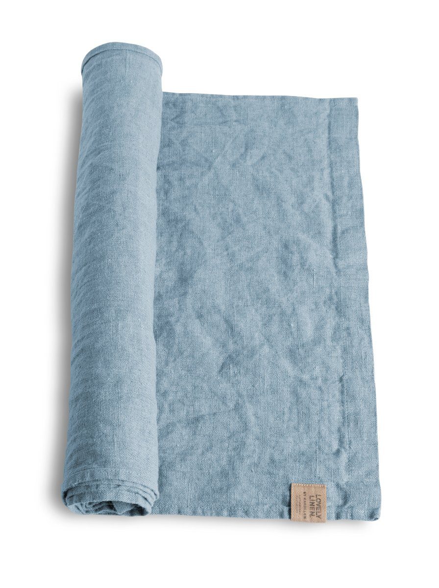 Lovely Linen Tischdecke Lovely Tischläufer Leinen dusty blue 47 x 150 cm