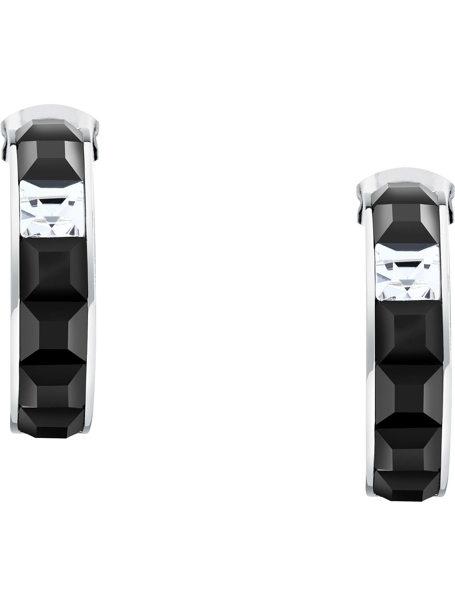 KARL LAGERFELD Paar Creolen Karl Lagerfeld Damen-Creolen Edelstahl 2 Kristall (Paar)