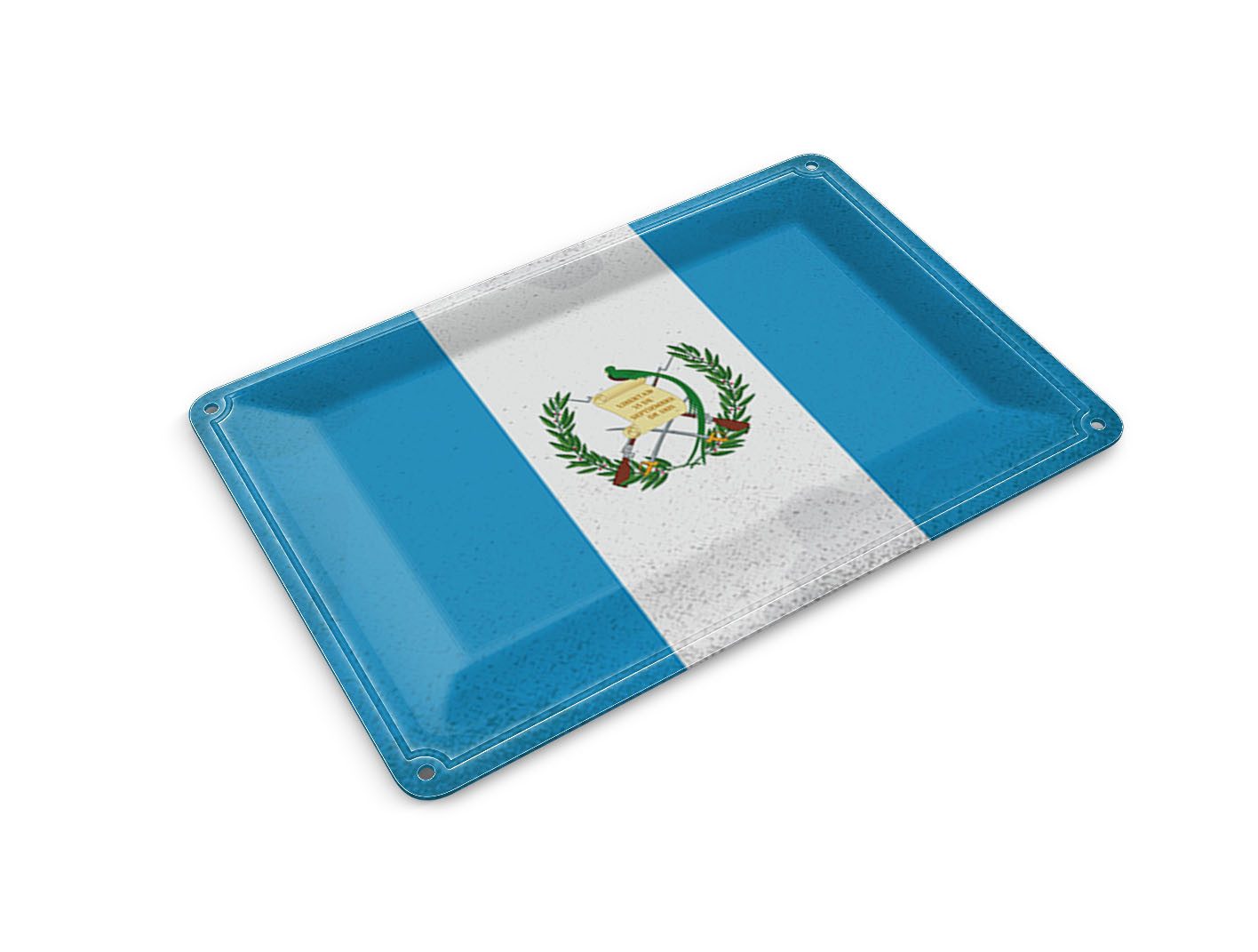 Femer GmbH Postkarte Flagge Guatemala 14x10cm Flag Guatemala Vintage, unfrankiert