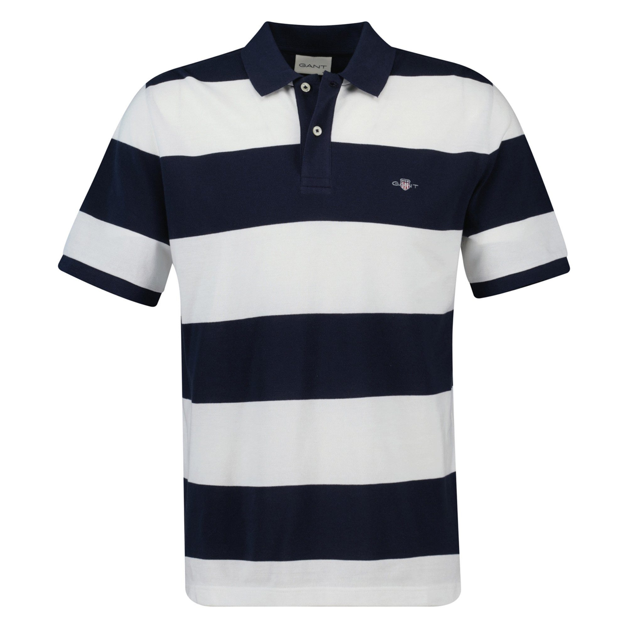 Gant Poloshirt Herren Poloshirt Baumwolle BLOCK STRIPE POLO günstig online kaufen