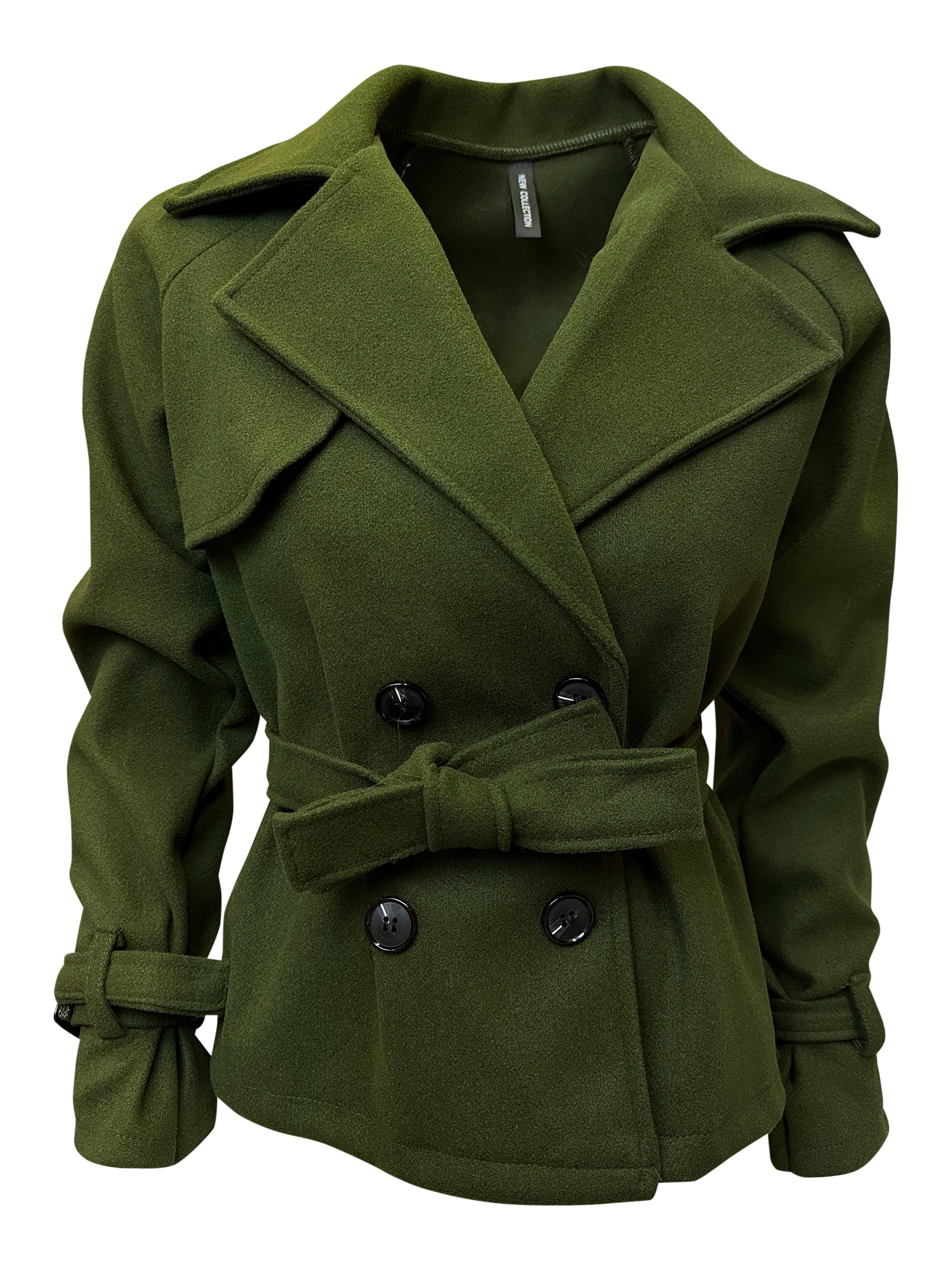 Worldclassca Trenchcoat Worldclassca Kurzer Doppelreihiger TRENCHCOAT günstig online kaufen