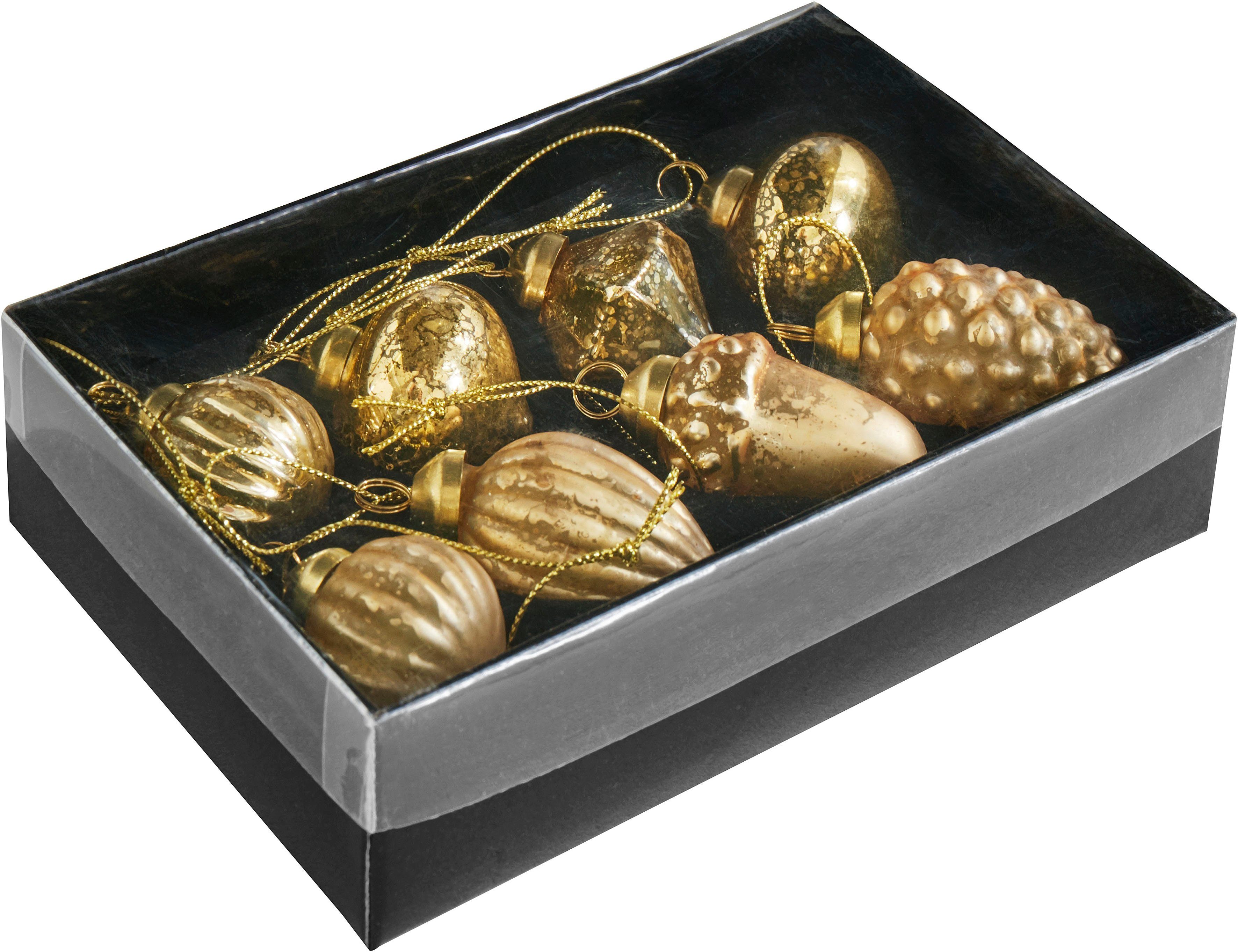 Christbaumschmuck Lena Home Glas (16-tlg), goldfarben by Christbaumschmuck aus LeGer Gercke Weihnachtsdeko,