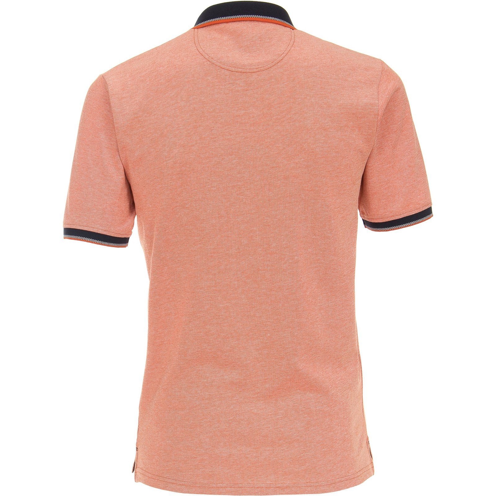 CASAMODA Poloshirt Große Herren Größen orange Stretch-Poloshirt CasaModa melange modisch