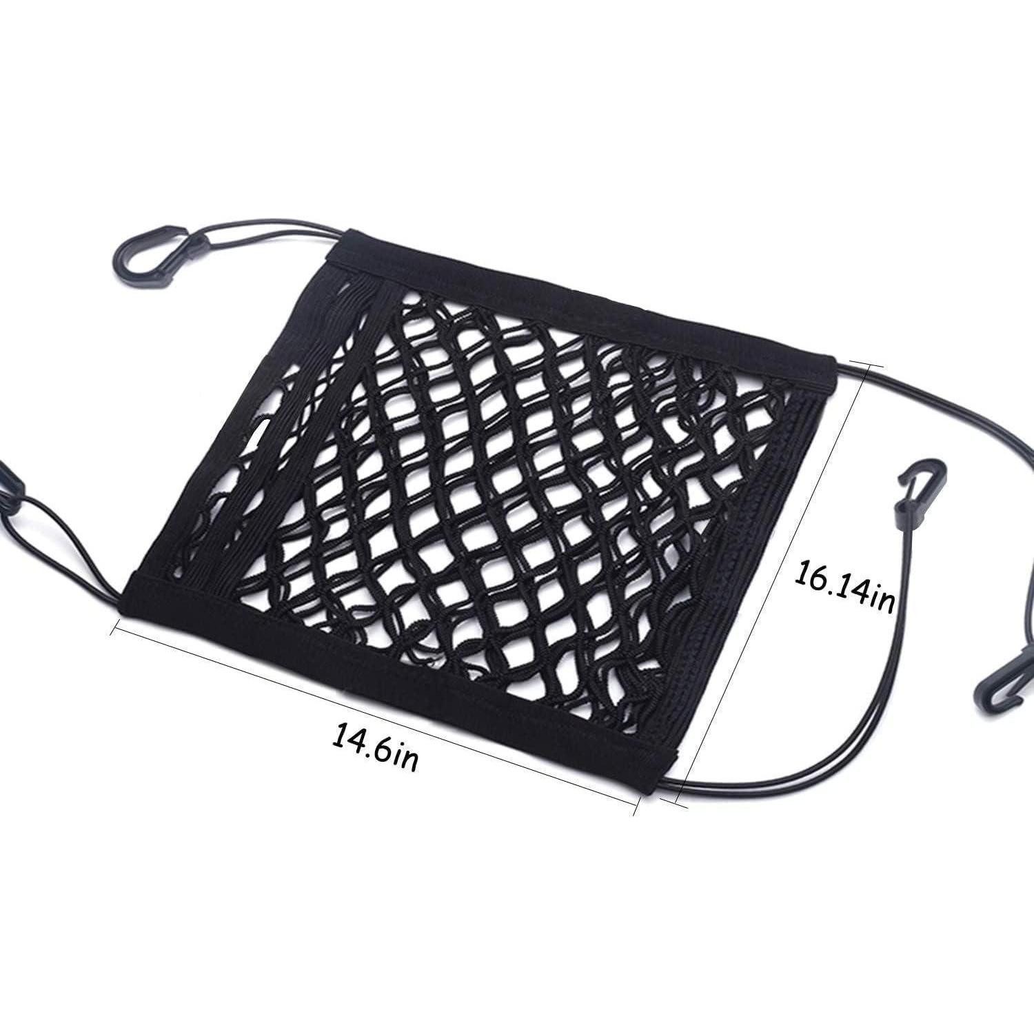 LuxusKollektion Tierabsperrgitter Hundegitter Auto 3 Lagen Mesh Aufbewahrungstasche L:37*41 CM