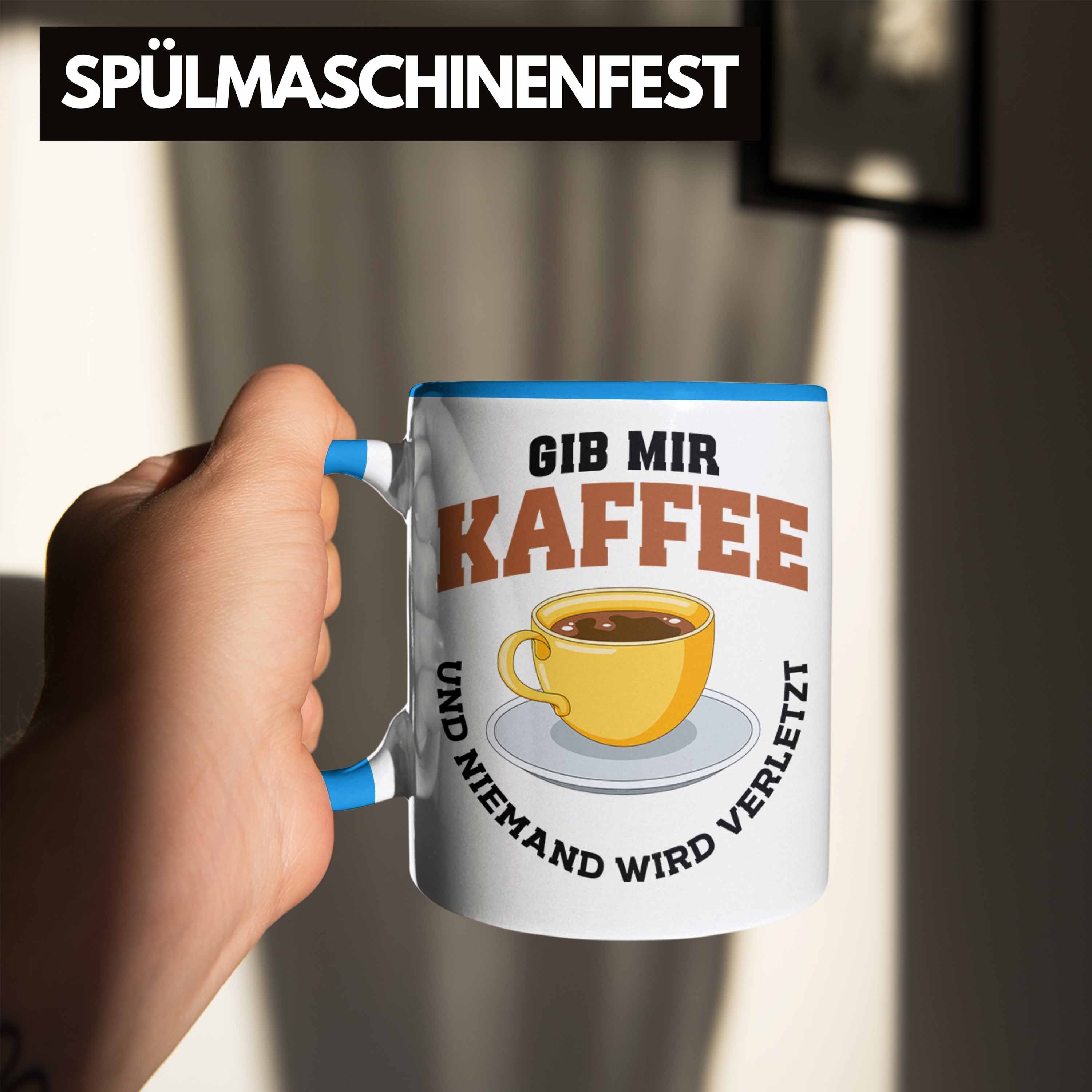 - Arbeit Kollegin Geschenkidee Spruch Trendation Geschenk Grafik Blau Kaffee Kollege Kaffeetrinker Trendation Tasse