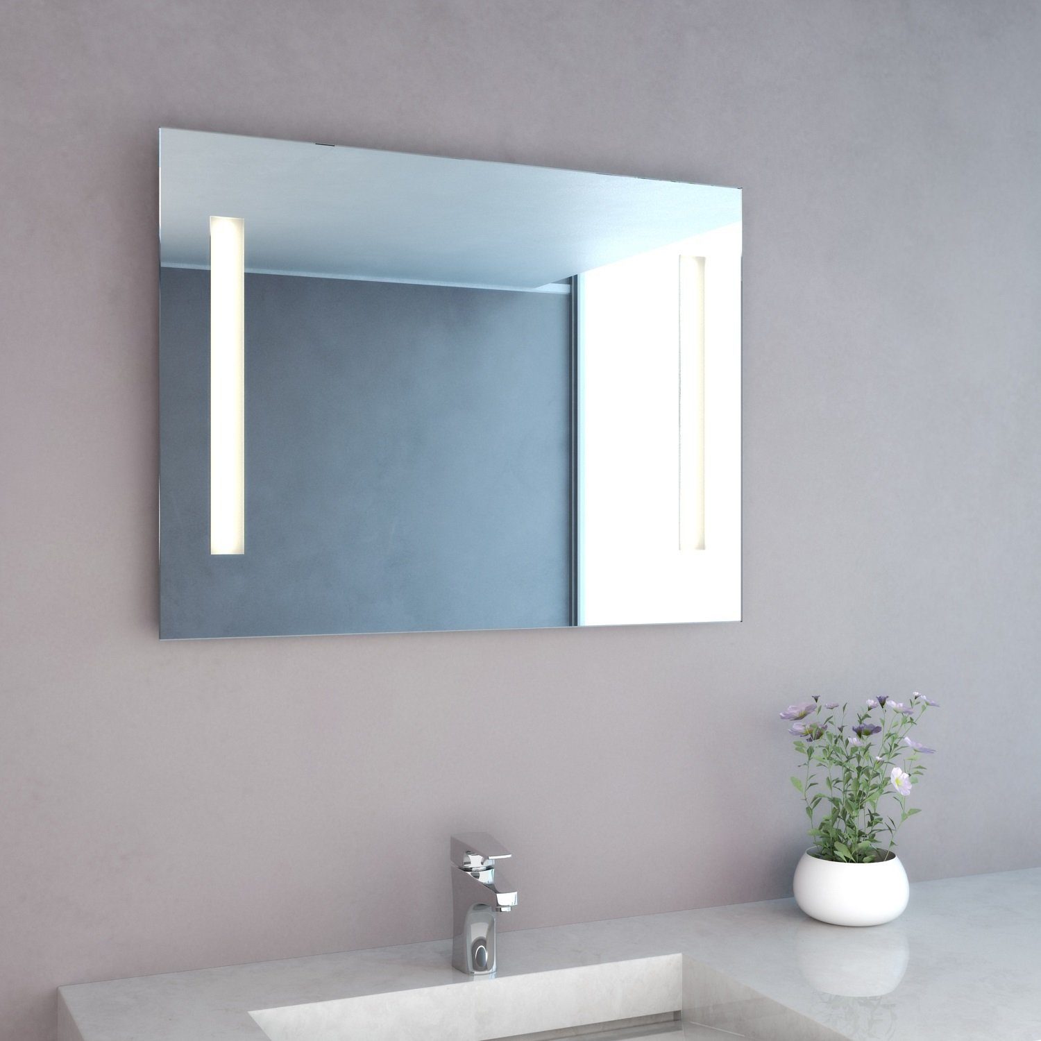Bad-Spiegel mit energiesparender Badspiegel Mitra NEG NEG LED-Bel