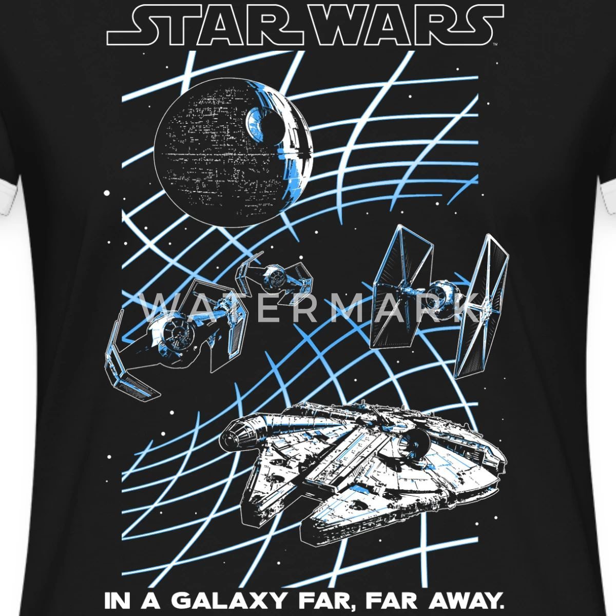 Spreadshirt T-Shirt Star Wars In A Galaxy Far, Far Away Frauen Kontrast T-Shirt (1-tlg)