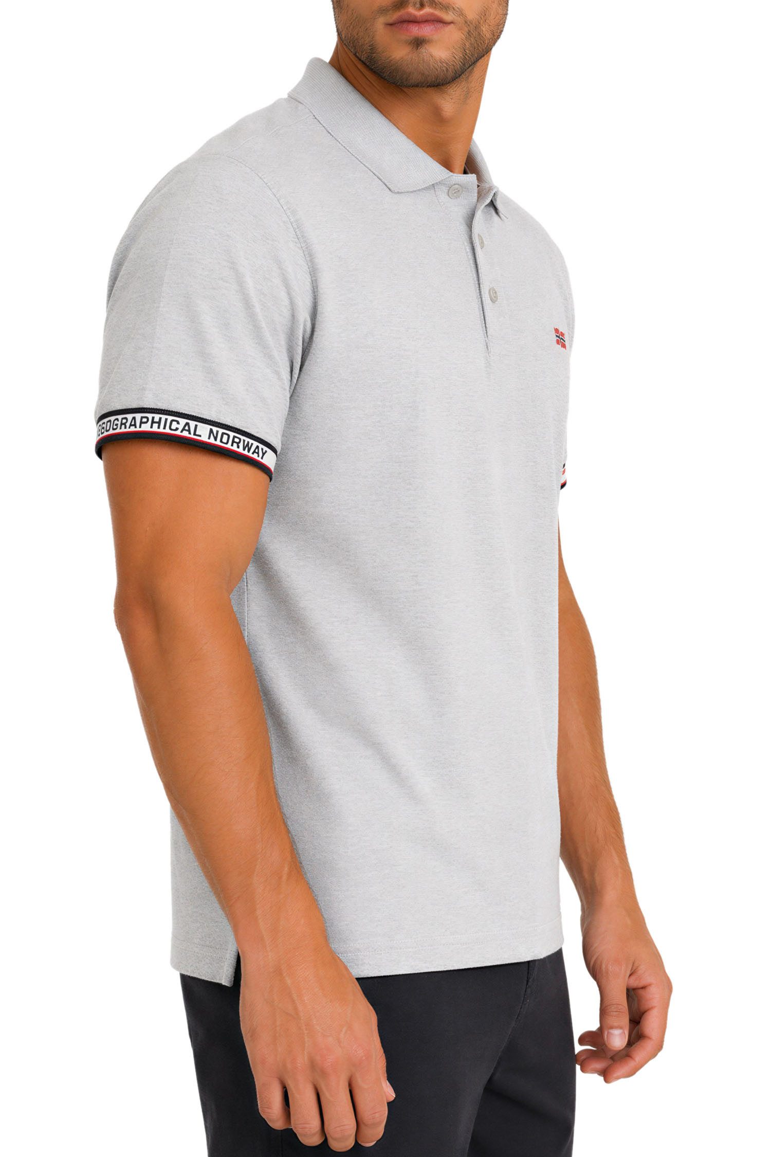 Geographical Norway Poloshirt Herren Regular Fit Polohemd bakoliar men Bedruckte Ärmelabschlüsse mit Markenprint – Bild 5 von 5