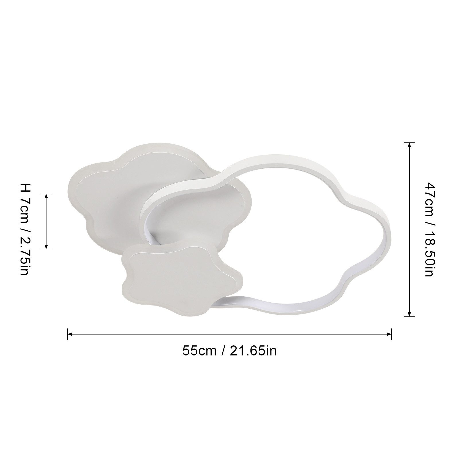 Goeco Deckenleuchte Kreative Sternen-Deckenlampe, Unendlich Dimmbar mit Fer günstig online kaufen