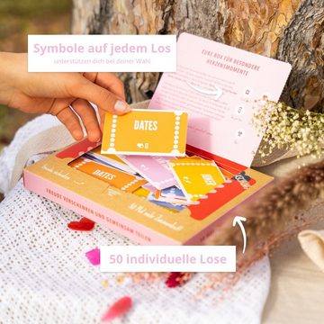 Amari Geschenkbox AMARI ® Gutscheinbox für Paare - 50 Gutschein Lose Verwöhnmomente