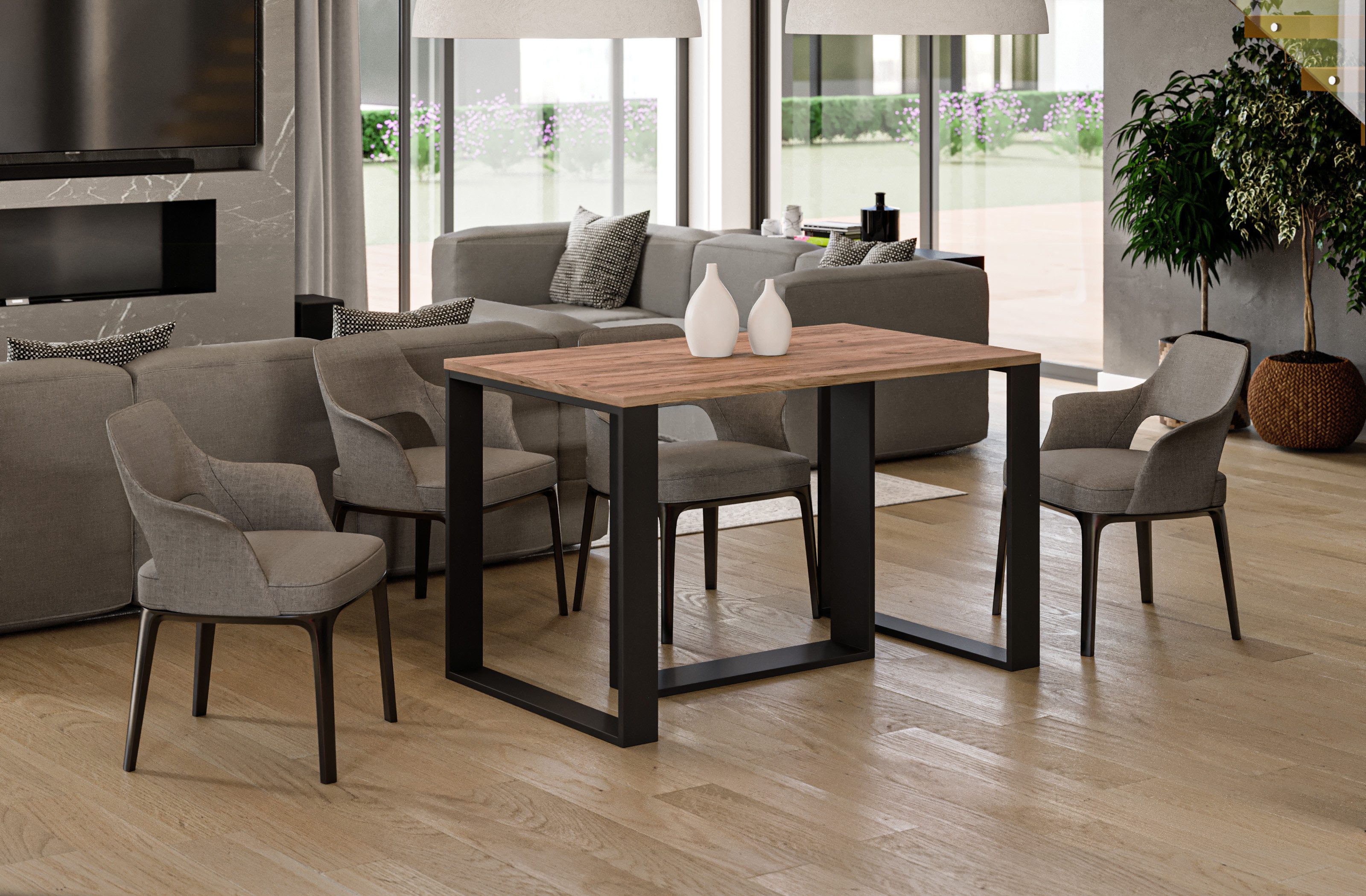 Endo-Moebel Esstisch Esstisch Kufentisch Borys 130 günstig online kaufen