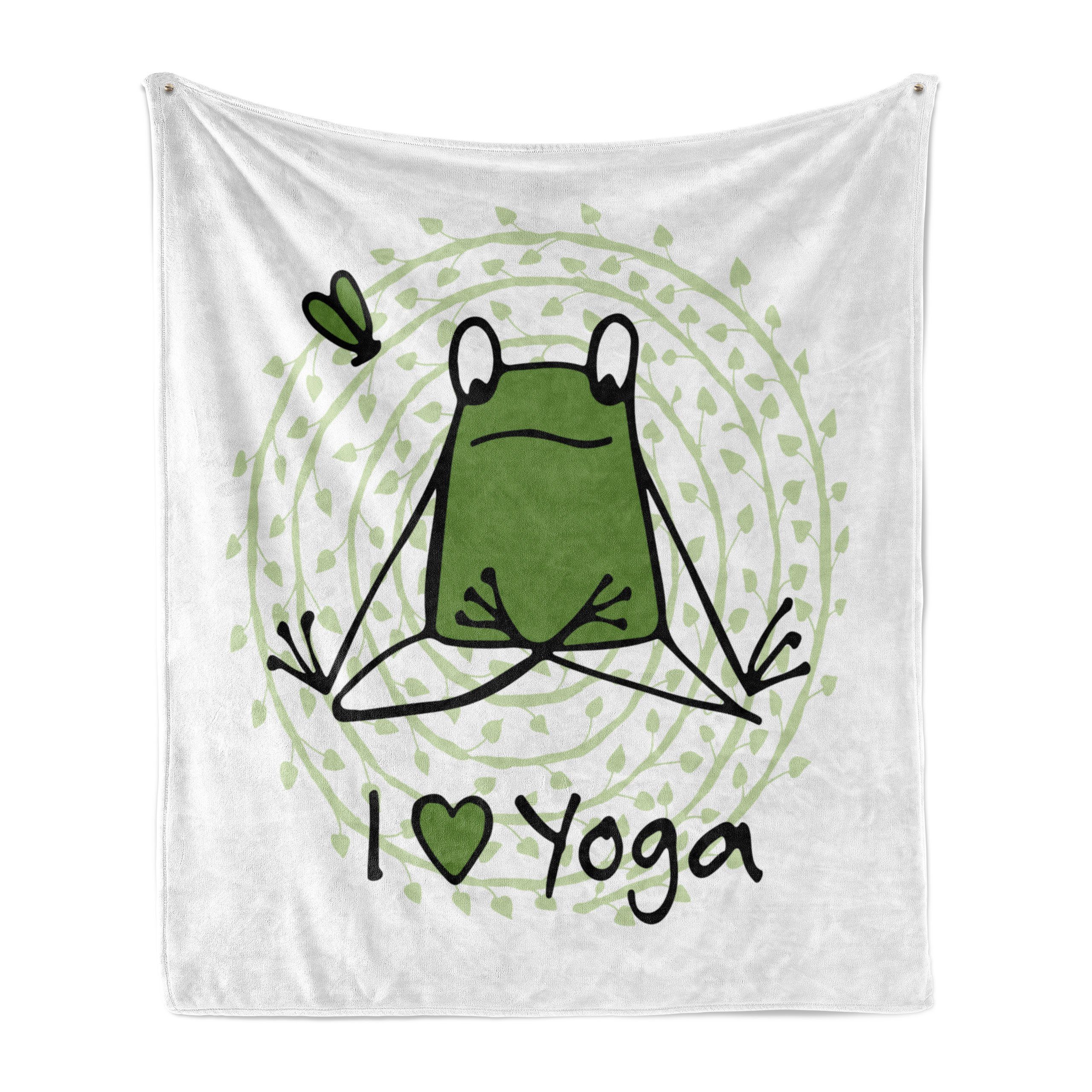 Wohndecke Gemütlicher Plüsch für den grüne Yoga Außenbereich, Wörter Abakuhaus, und Ich Innen- liebe Mandala